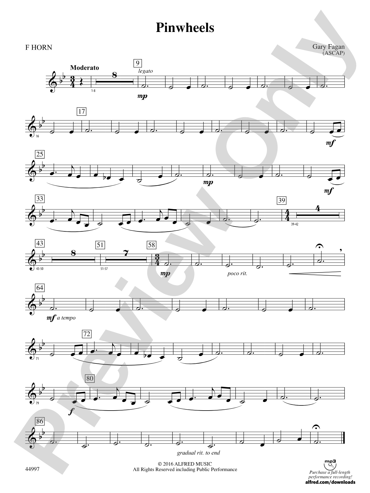 Pinwheels: 1st F Horn