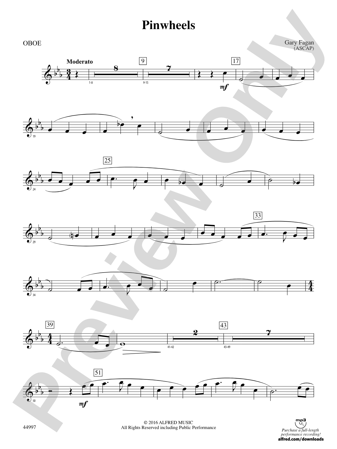 Pinwheels: Oboe