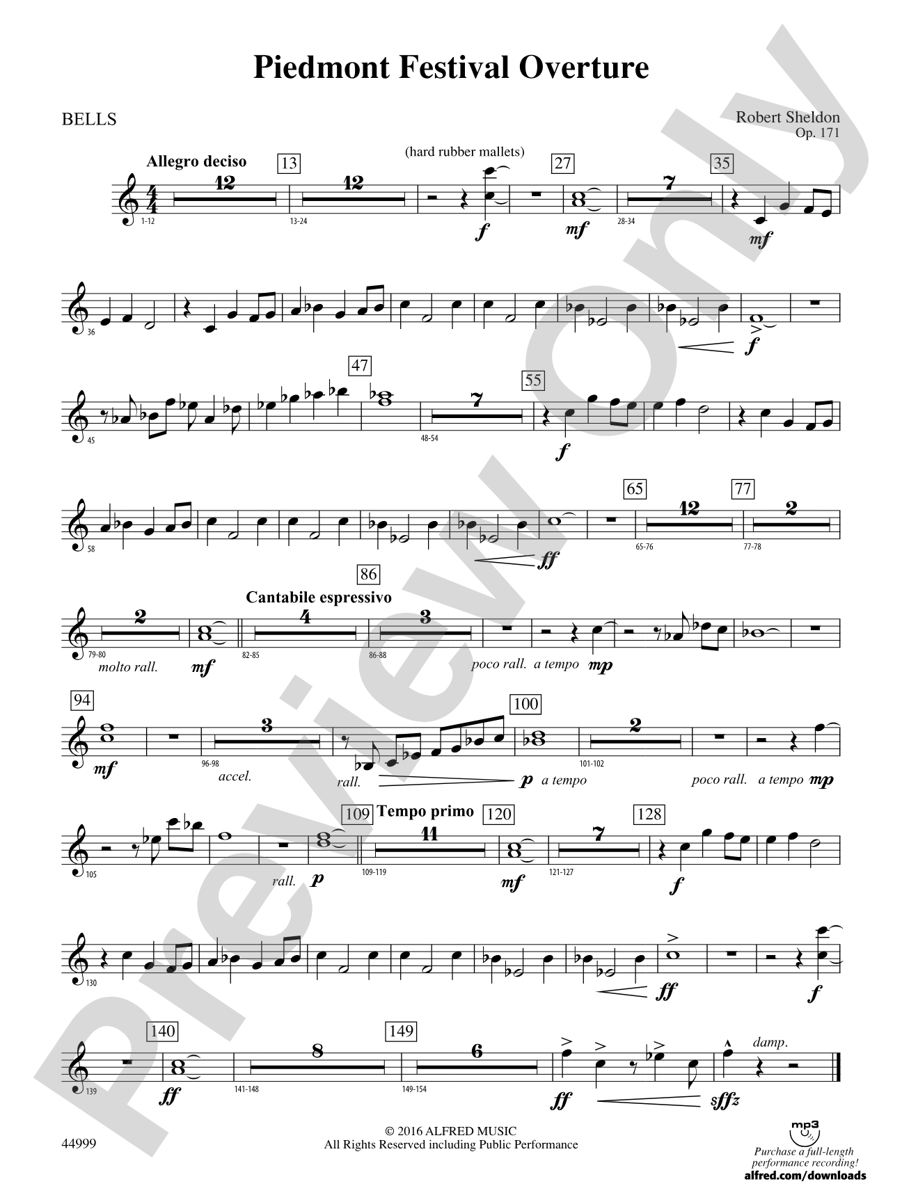 Piedmont Festival Overture: Bells