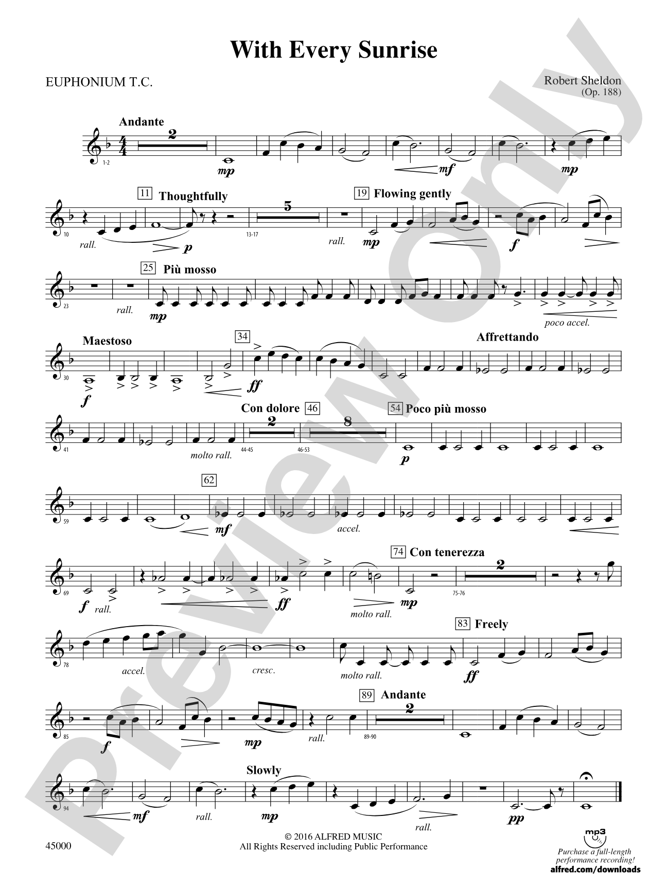 With Every Sunrise: Baritone T.C.