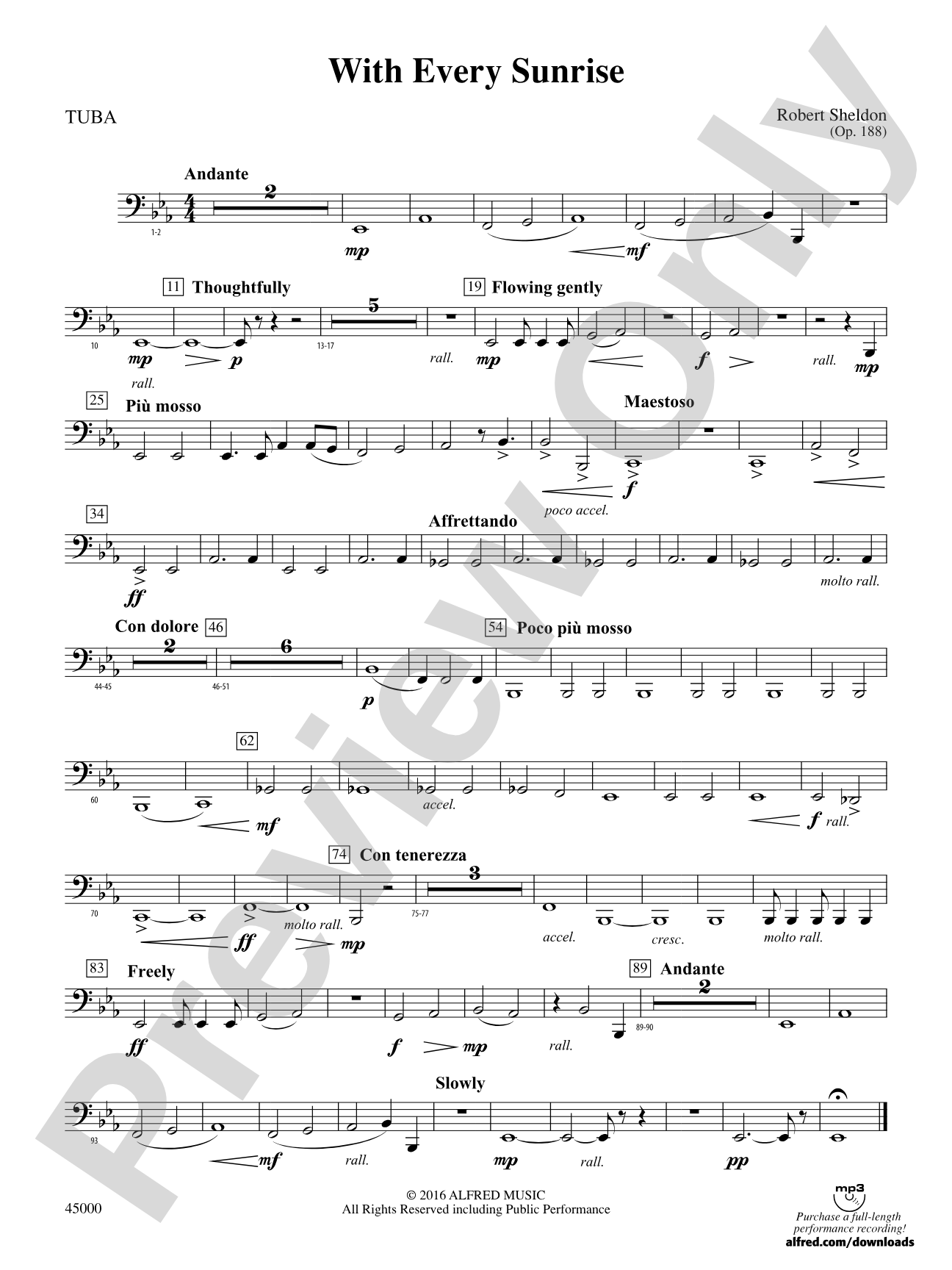 With Every Sunrise: Tuba