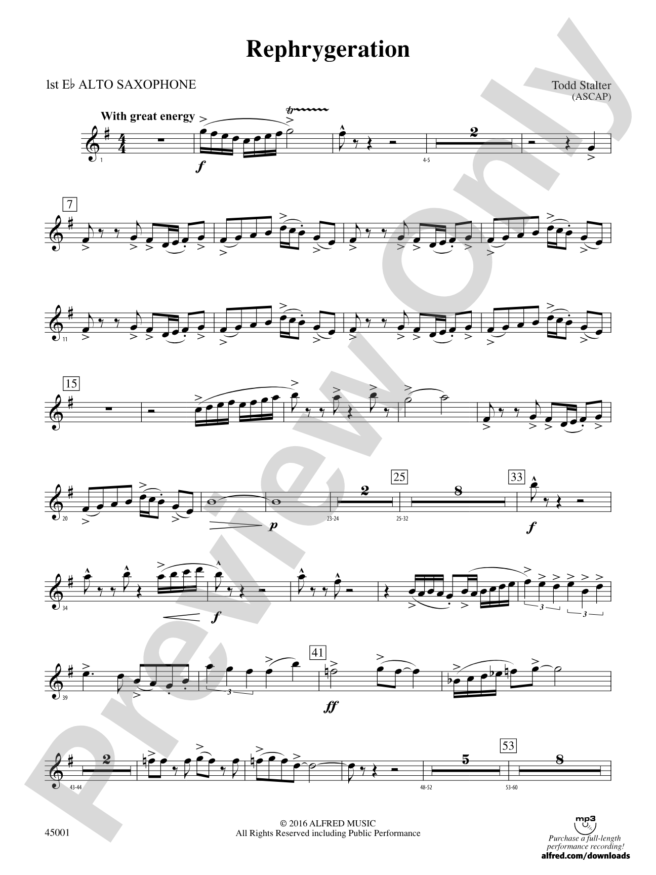 Rephrygeration: E-flat Alto Saxophone