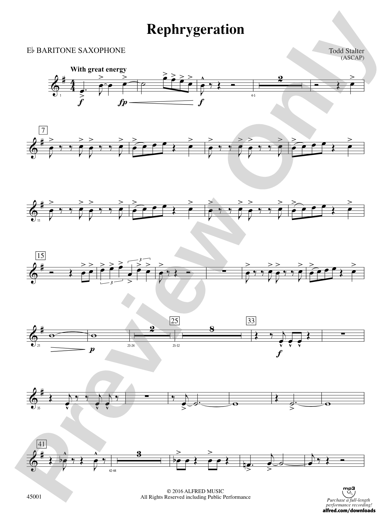 Rephrygeration: E-flat Baritone Saxophone