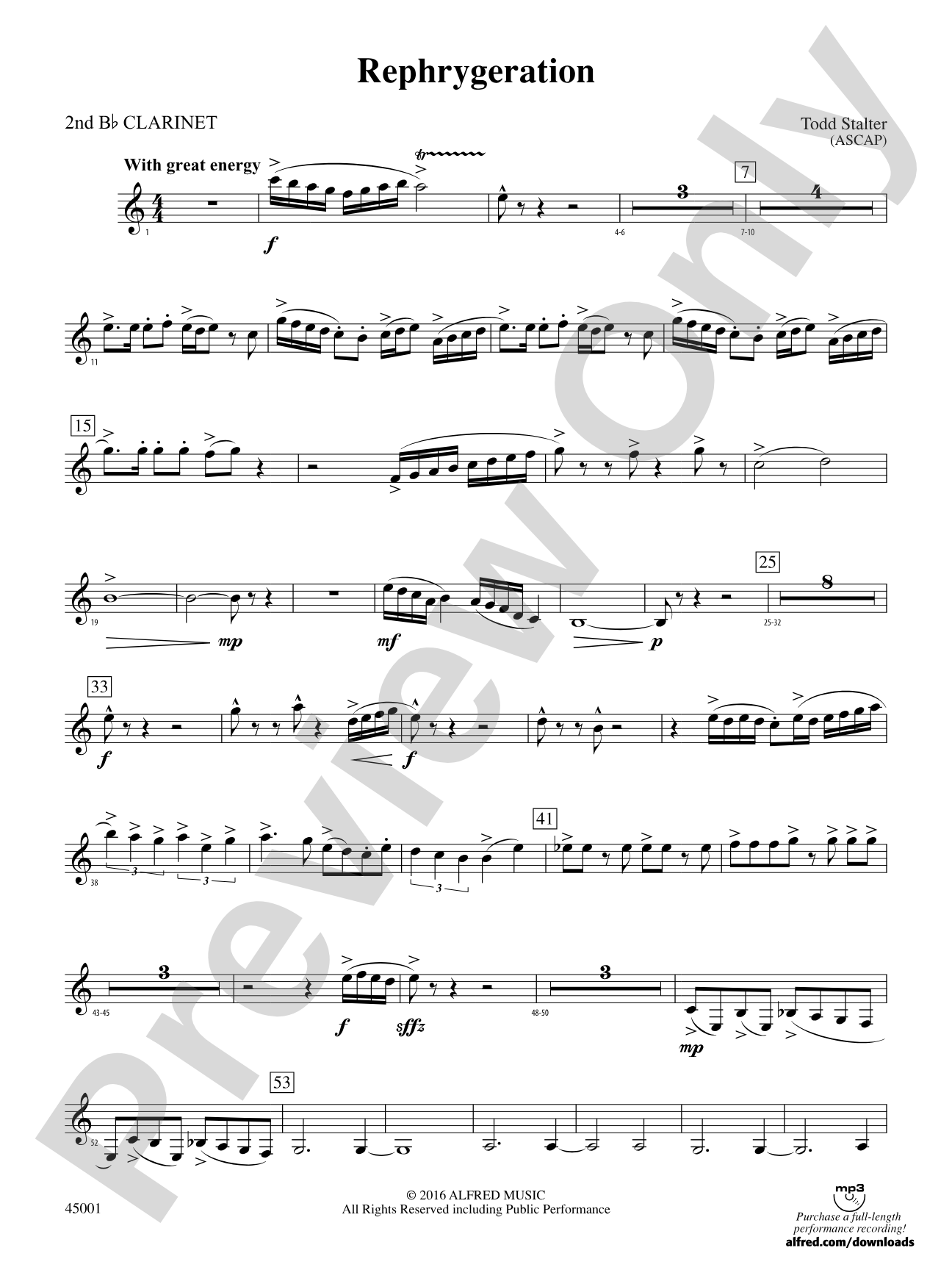 Rephrygeration: 2nd B-flat Clarinet