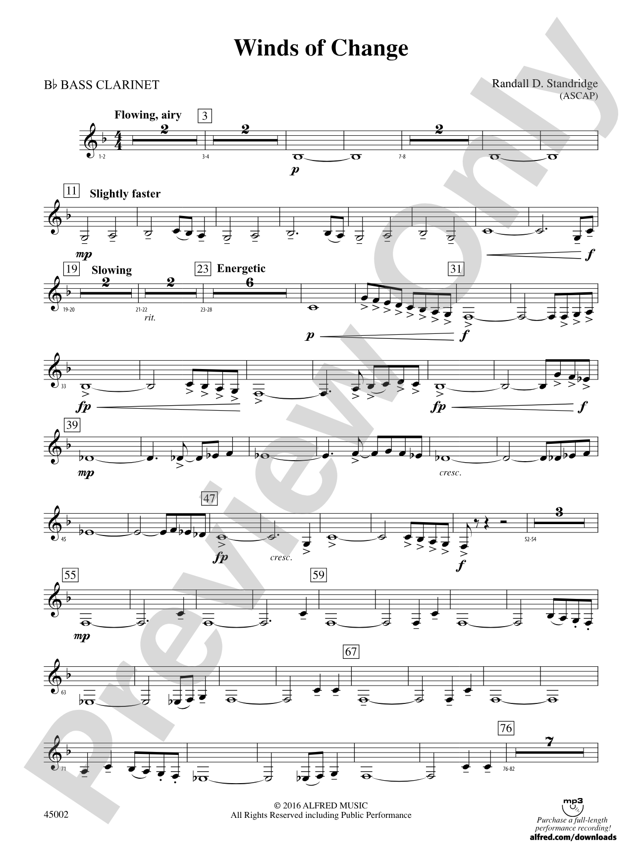 Winds of Change: B-flat Bass Clarinet