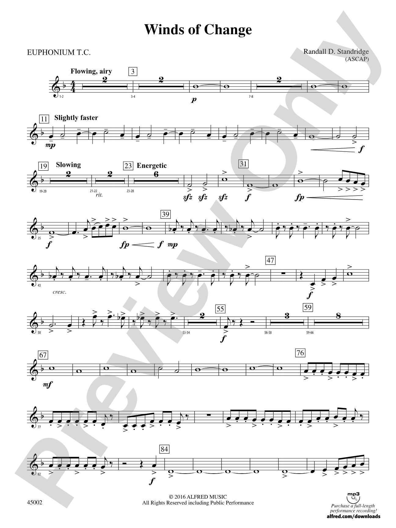 Winds of Change: Baritone T.C.