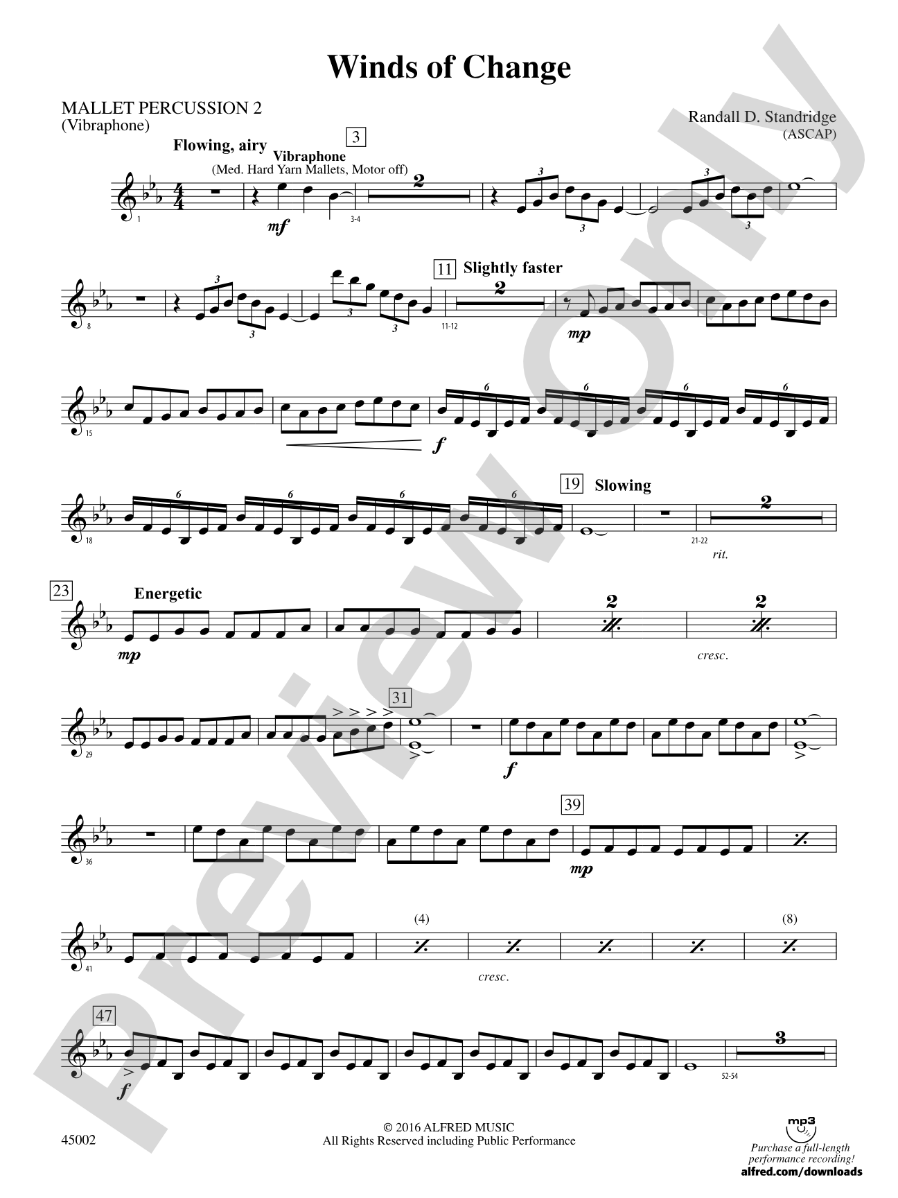 Winds of Change: 2nd Mallet Percussion