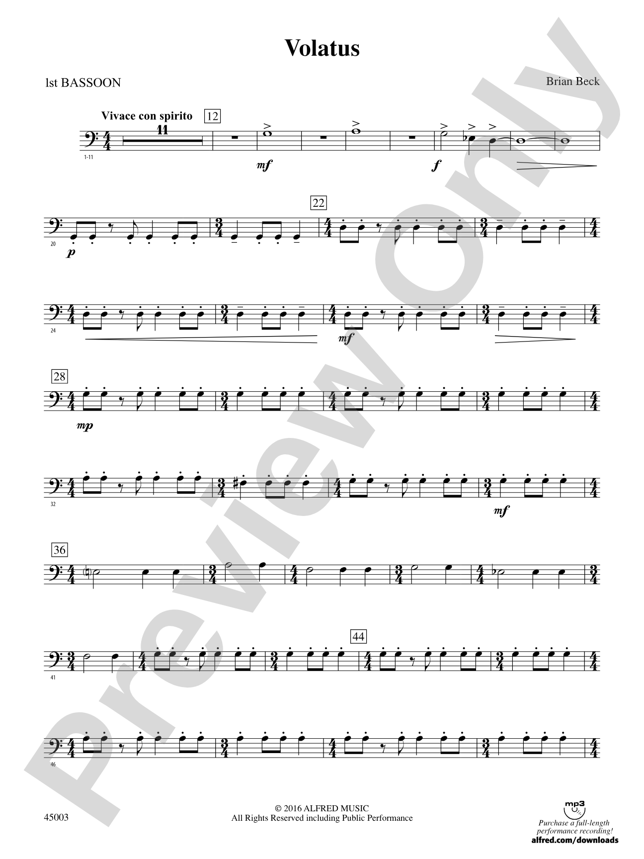 Volatus: Bassoon
