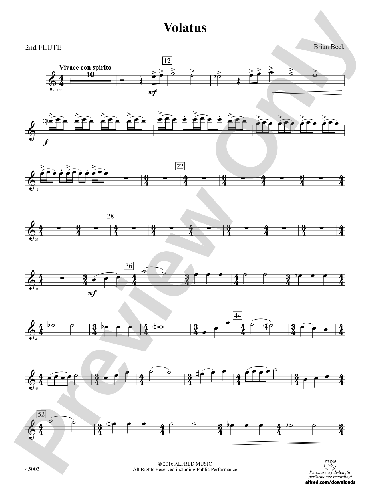 Volatus: 2nd Flute