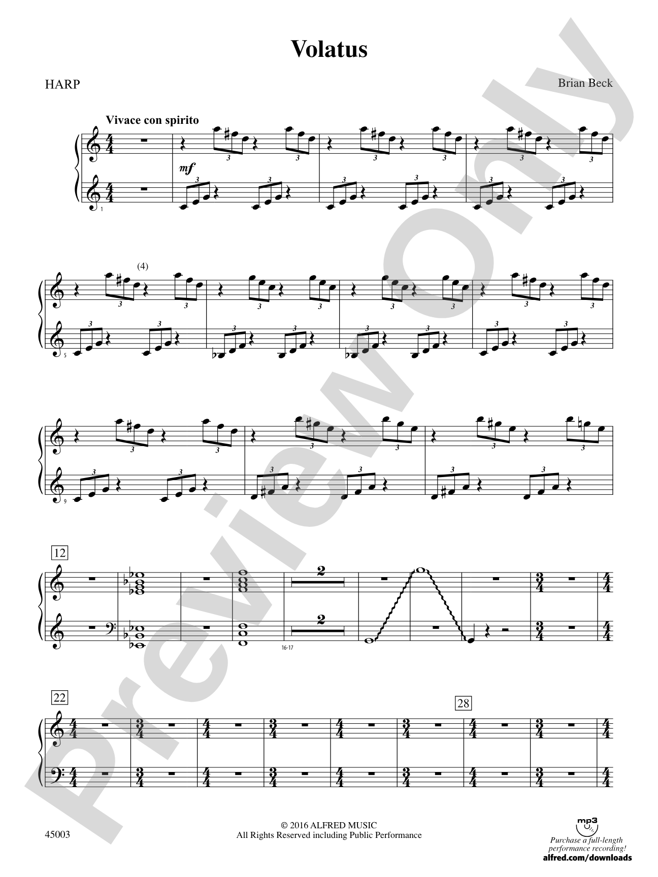 Volatus: Harp