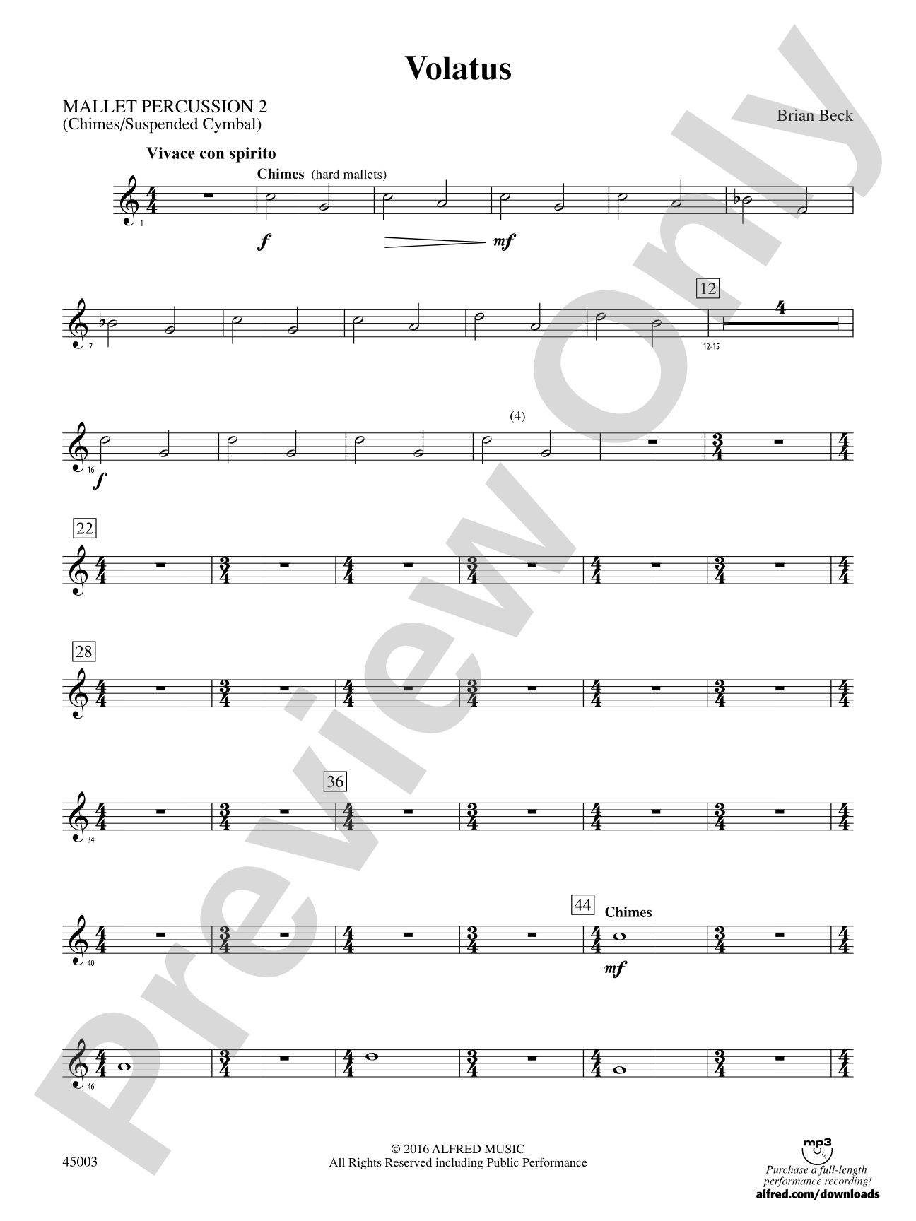 Volatus: 2nd Mallet Percussion