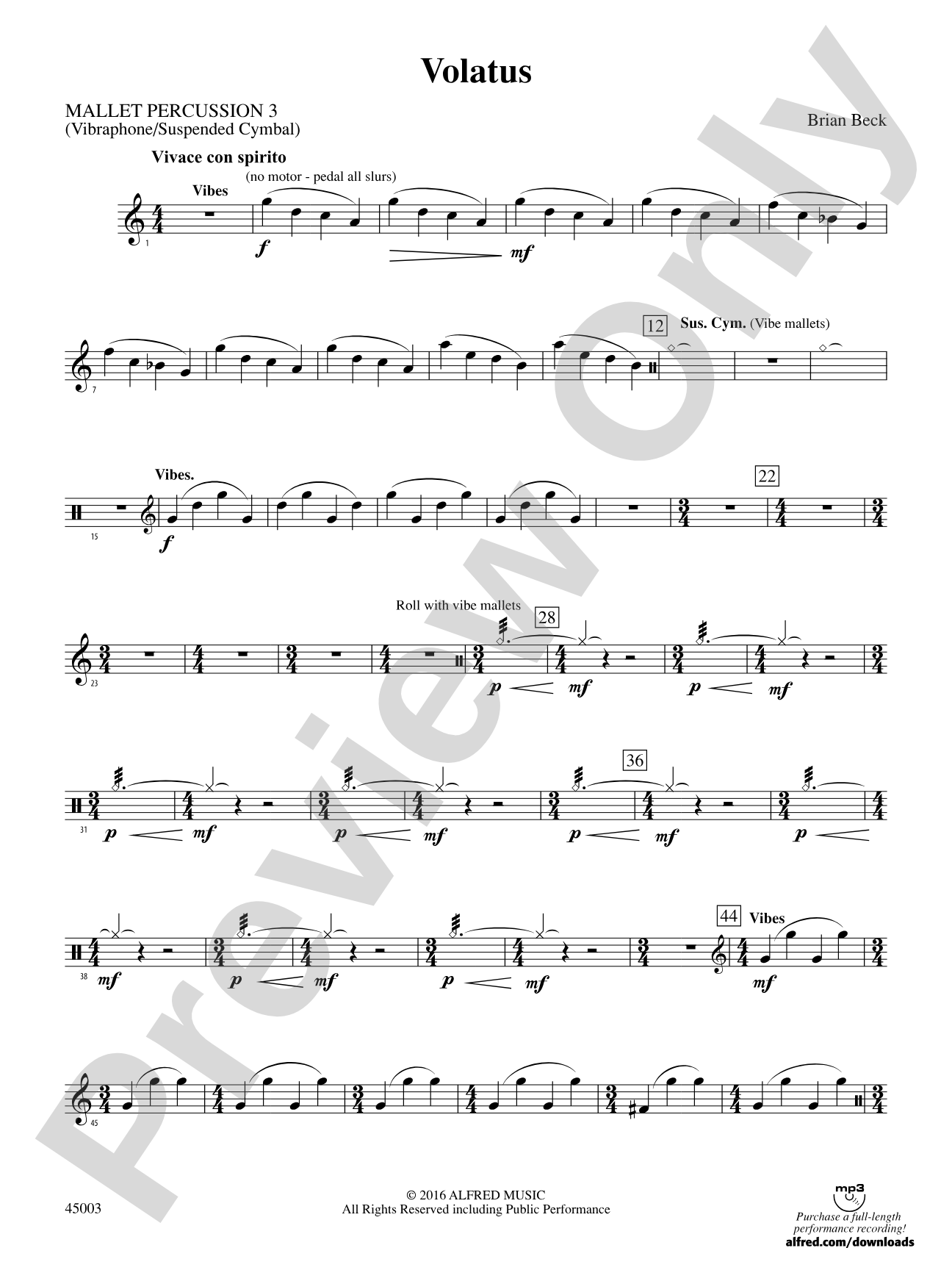 Volatus: 3rd Mallet Percussion