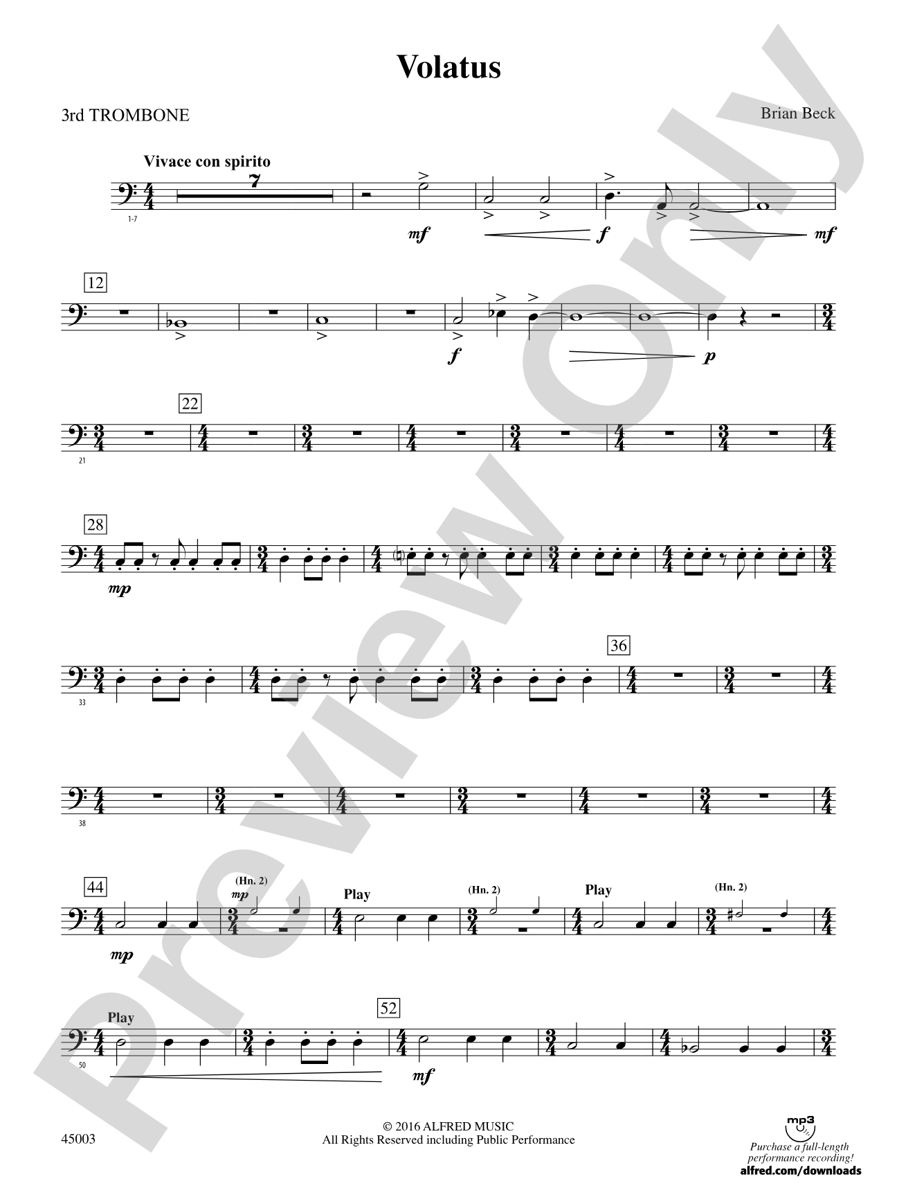 Volatus: 3rd Trombone