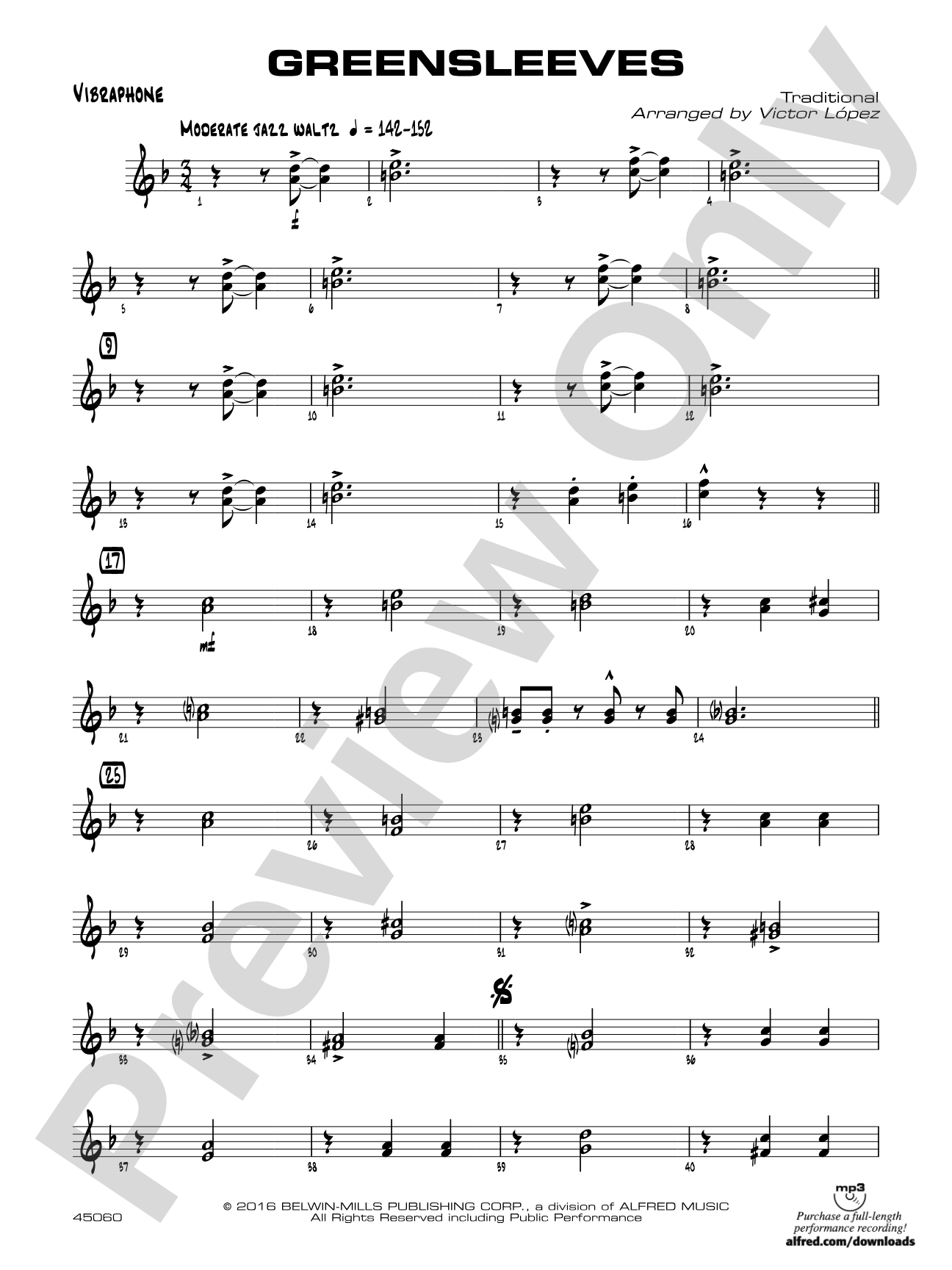 Greensleeves: Vibraphone