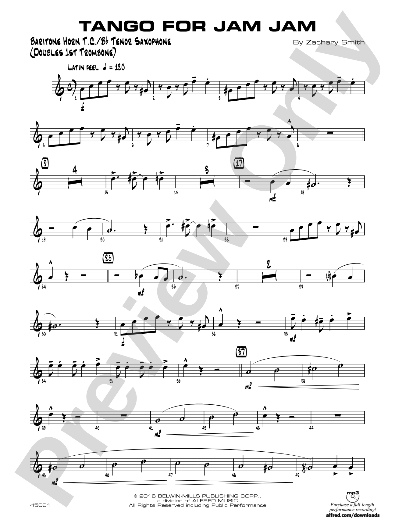 Tango for Jam Jam: Baritone T.C.