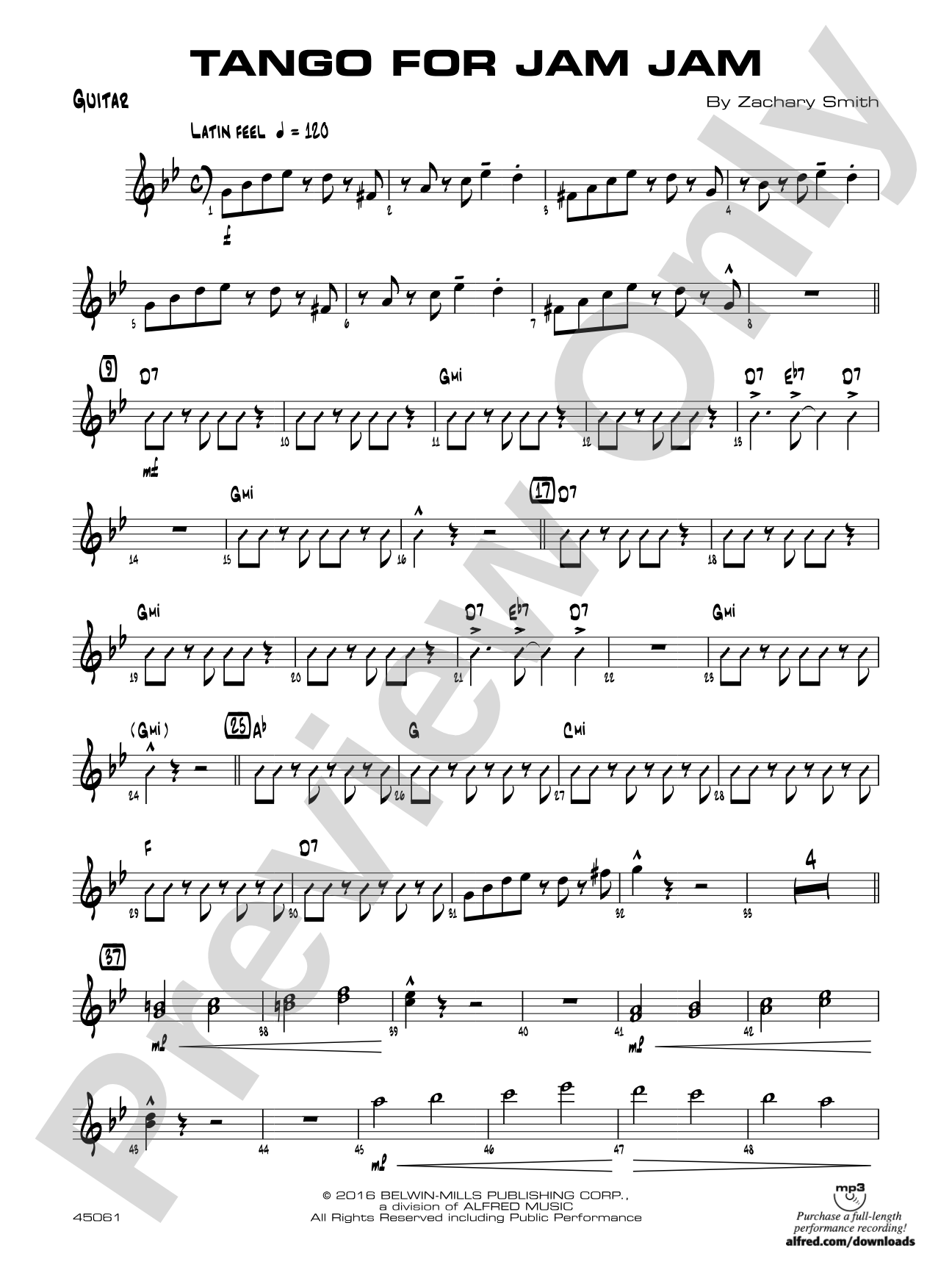 Tango for Jam Jam: Guitar