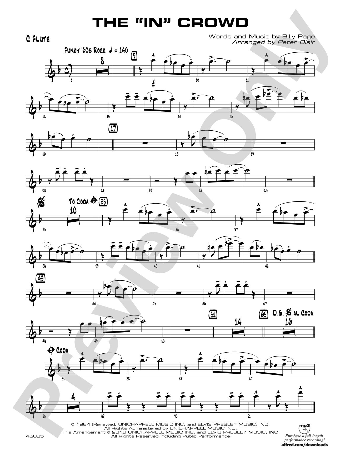 The "In" Crowd: Flute