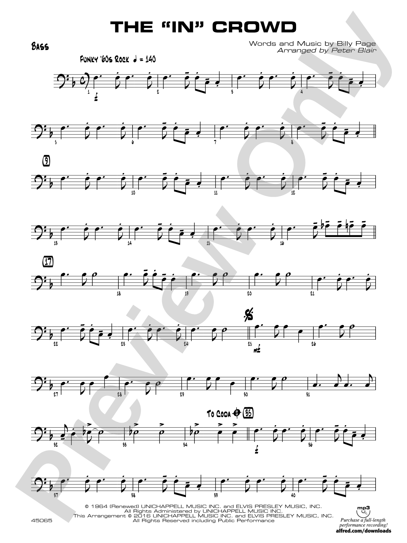 The "In" Crowd: String Bass