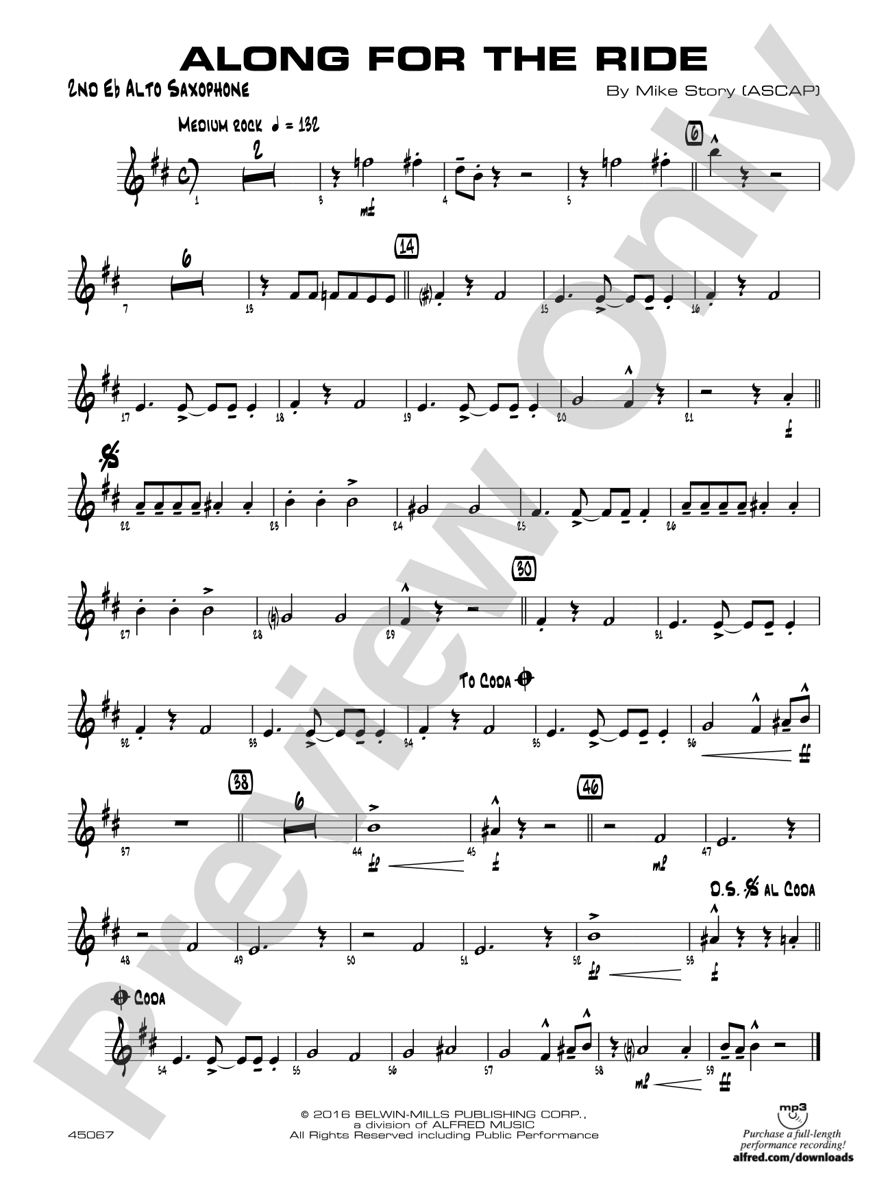 Along for the Ride: 2nd E-flat Alto Saxophone