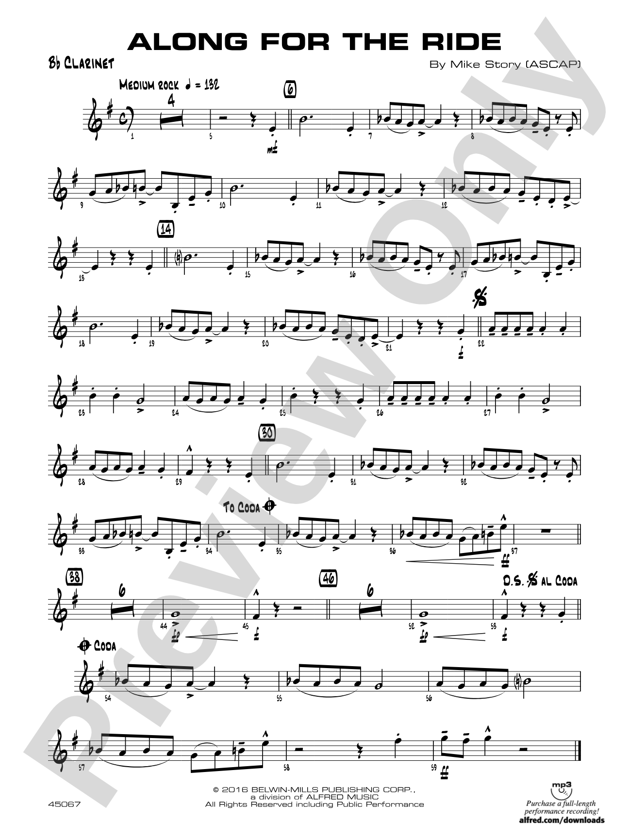 Along for the Ride: 1st B-flat Clarinet