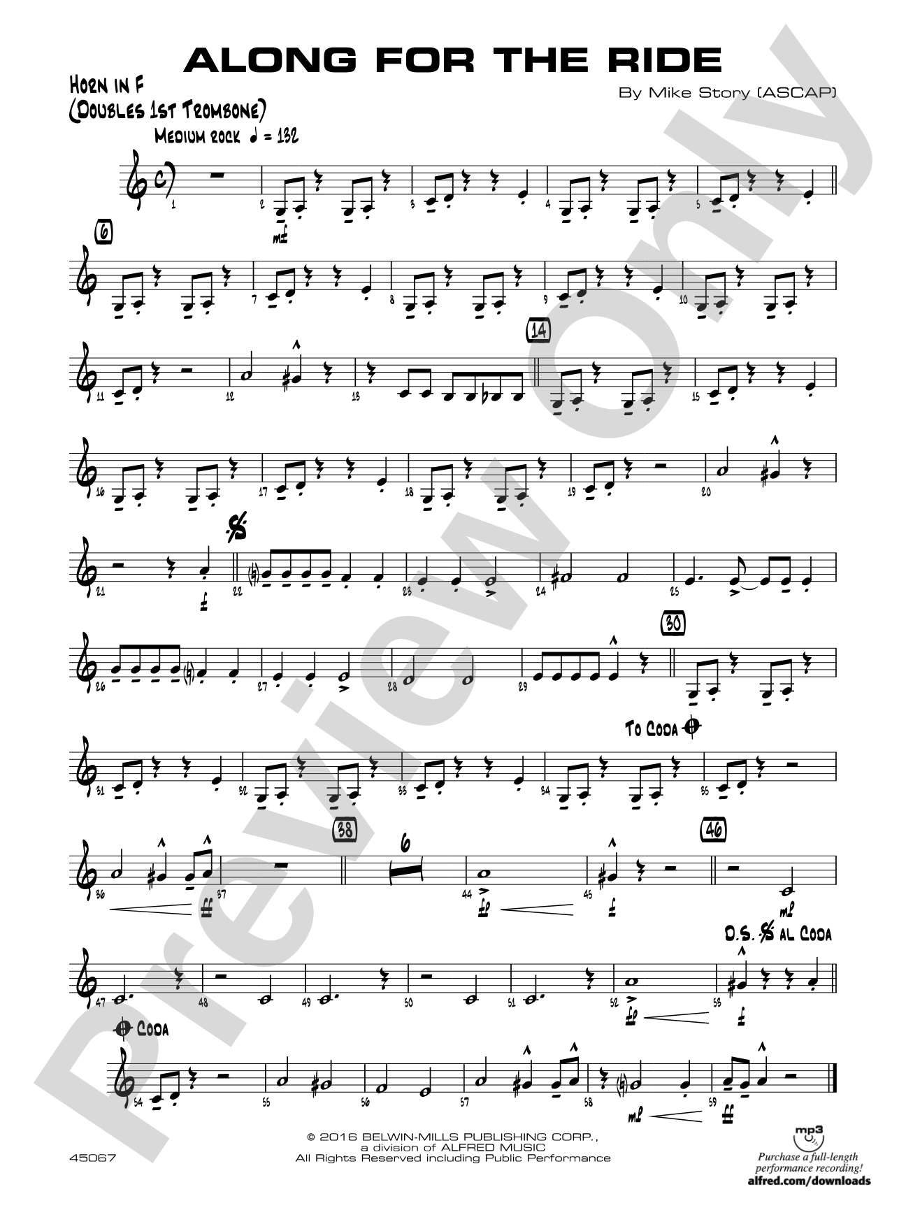 Along for the Ride: 1st F Horn
