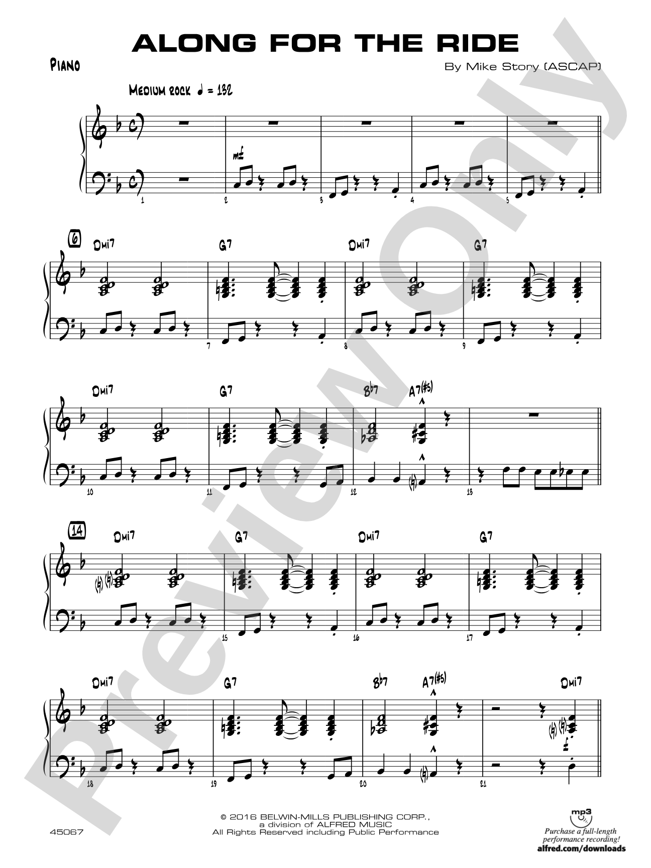 Along for the Ride: Piano Accompaniment