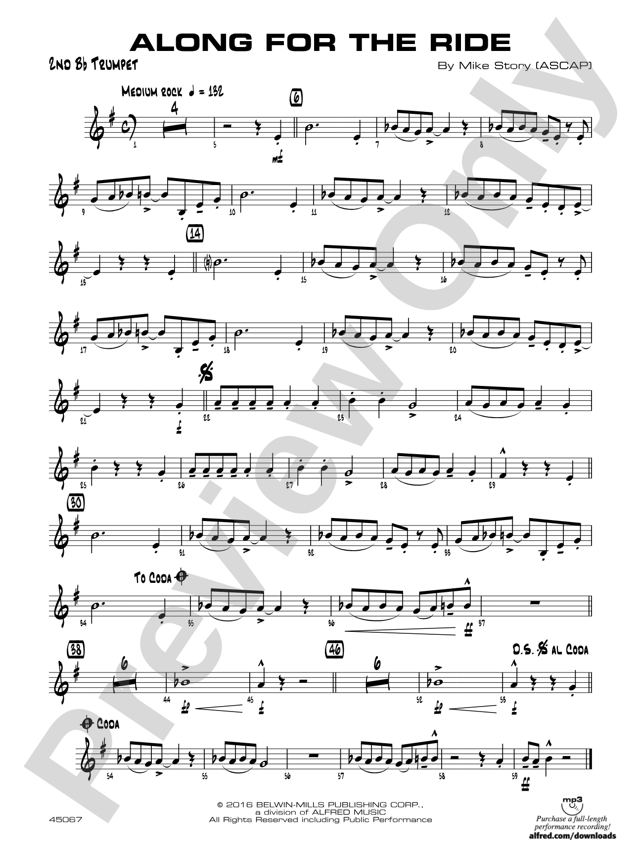 Along for the Ride: 2nd B-flat Trumpet