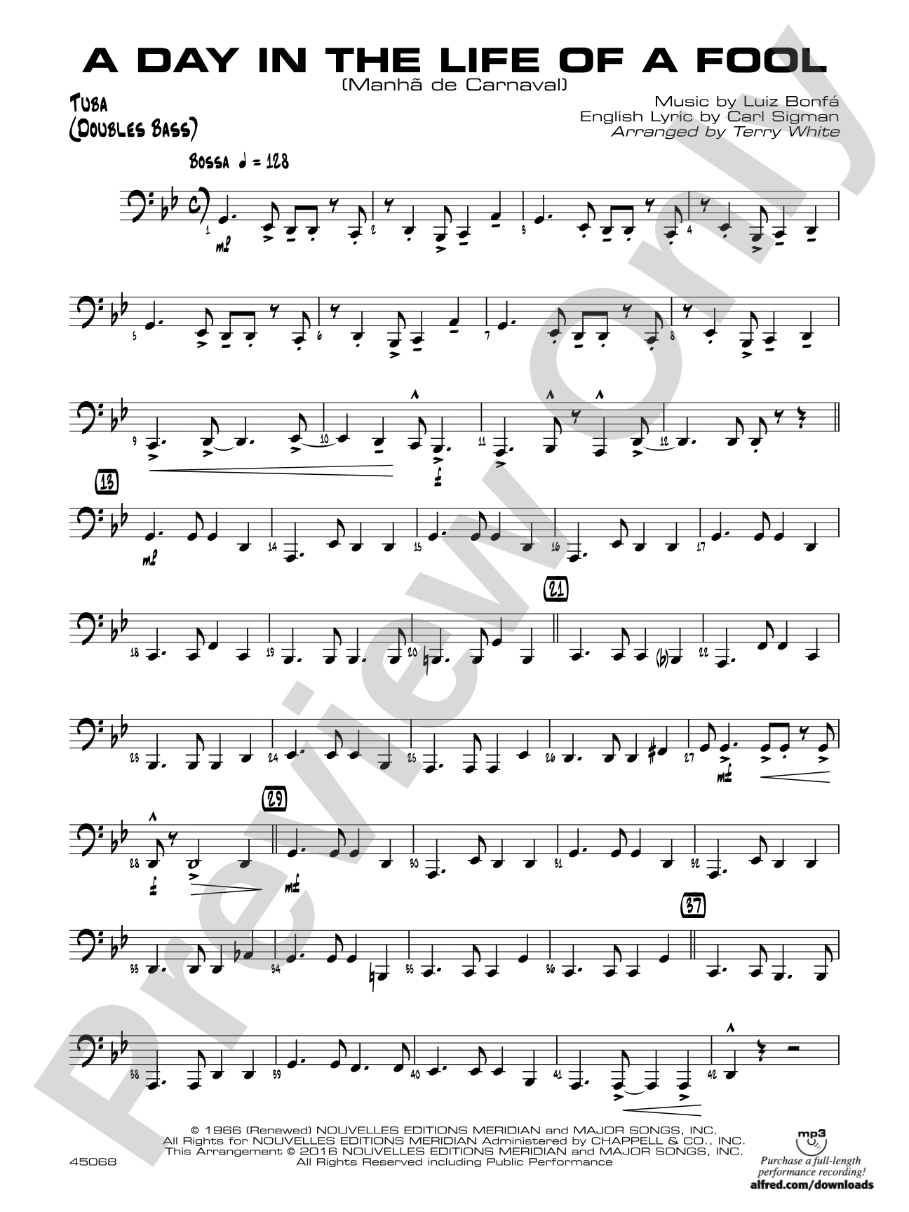A Day in the Life of a Fool (Manha de Carnaval): Tuba