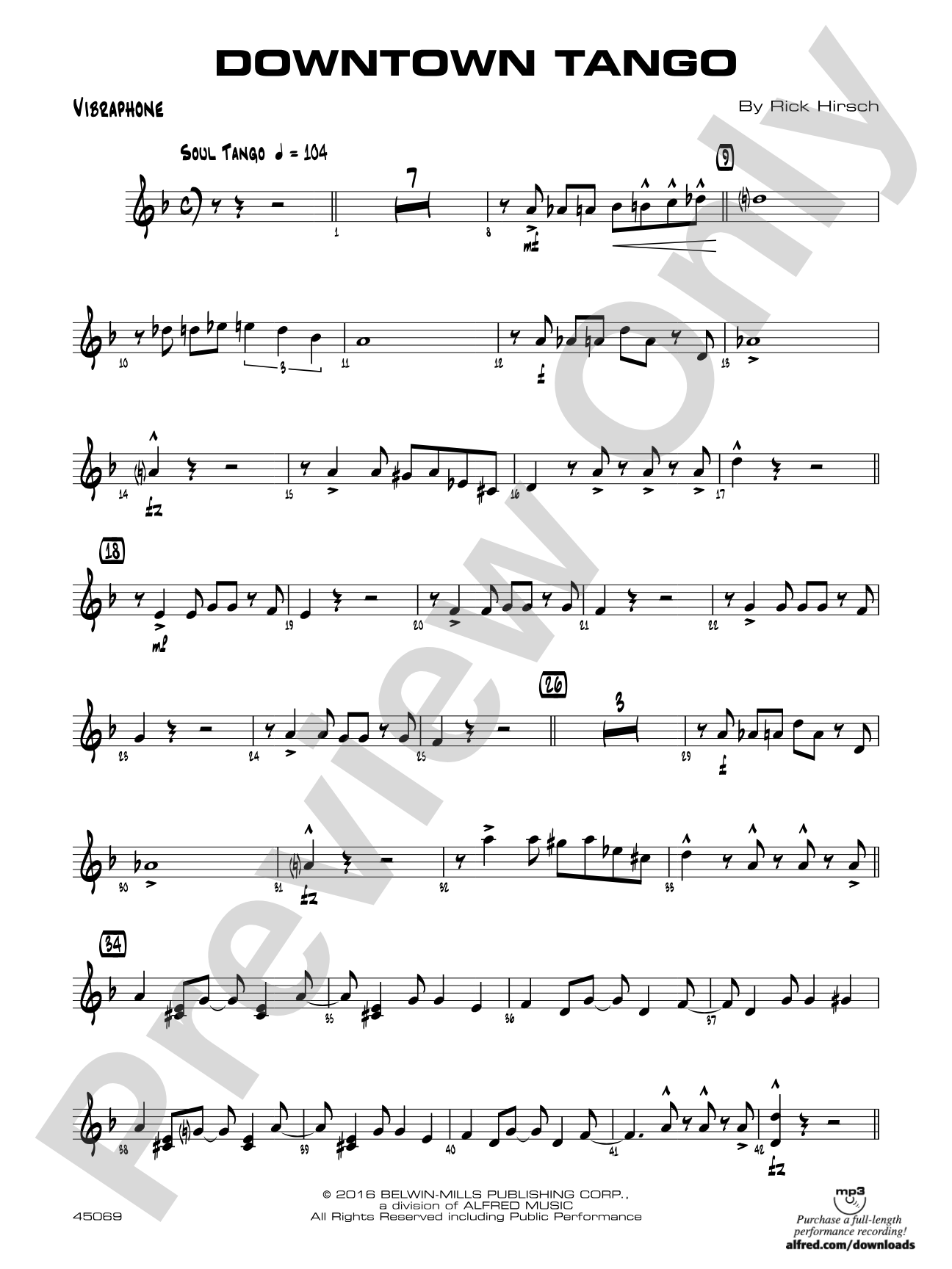 Downtown Tango: Vibraphone