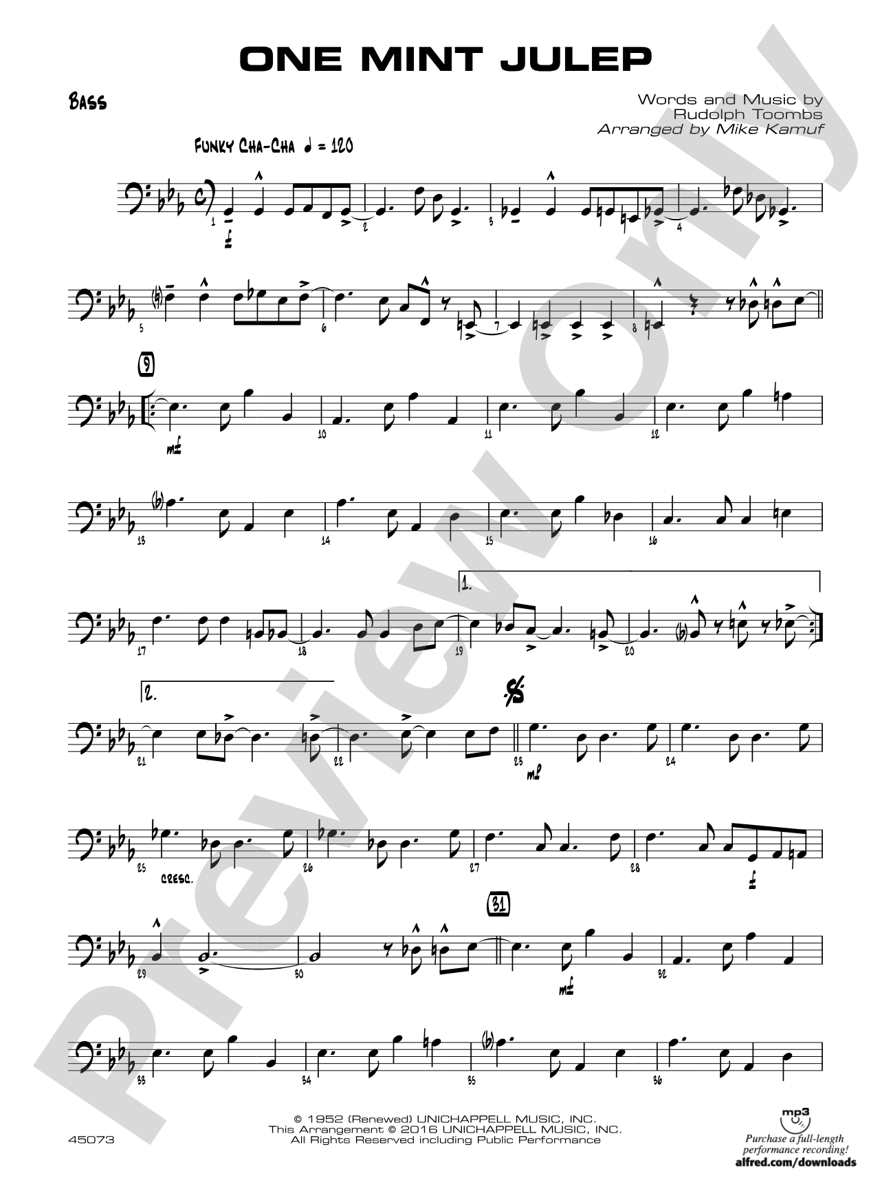 One Mint Julep: String Bass