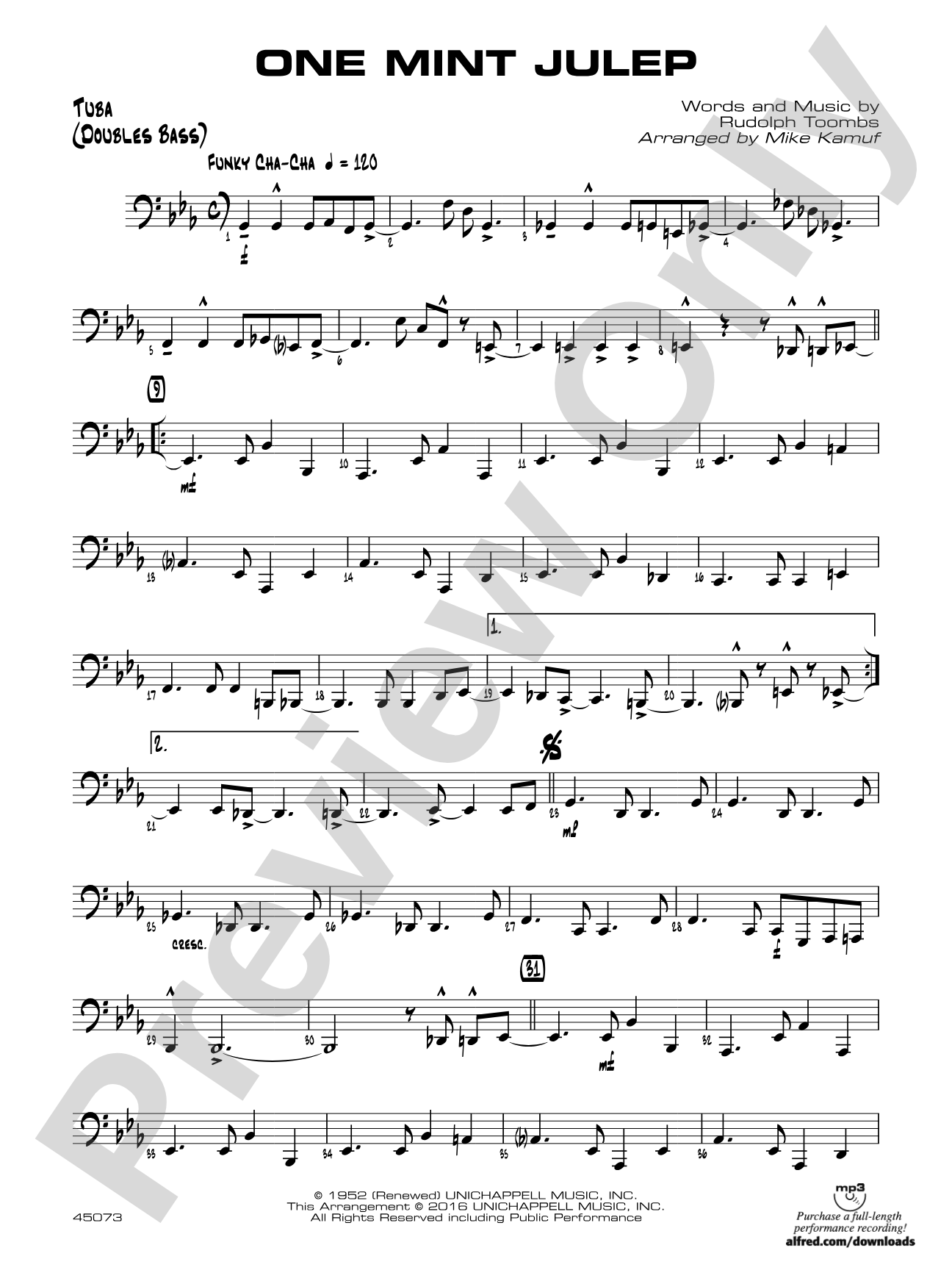 One Mint Julep: Tuba