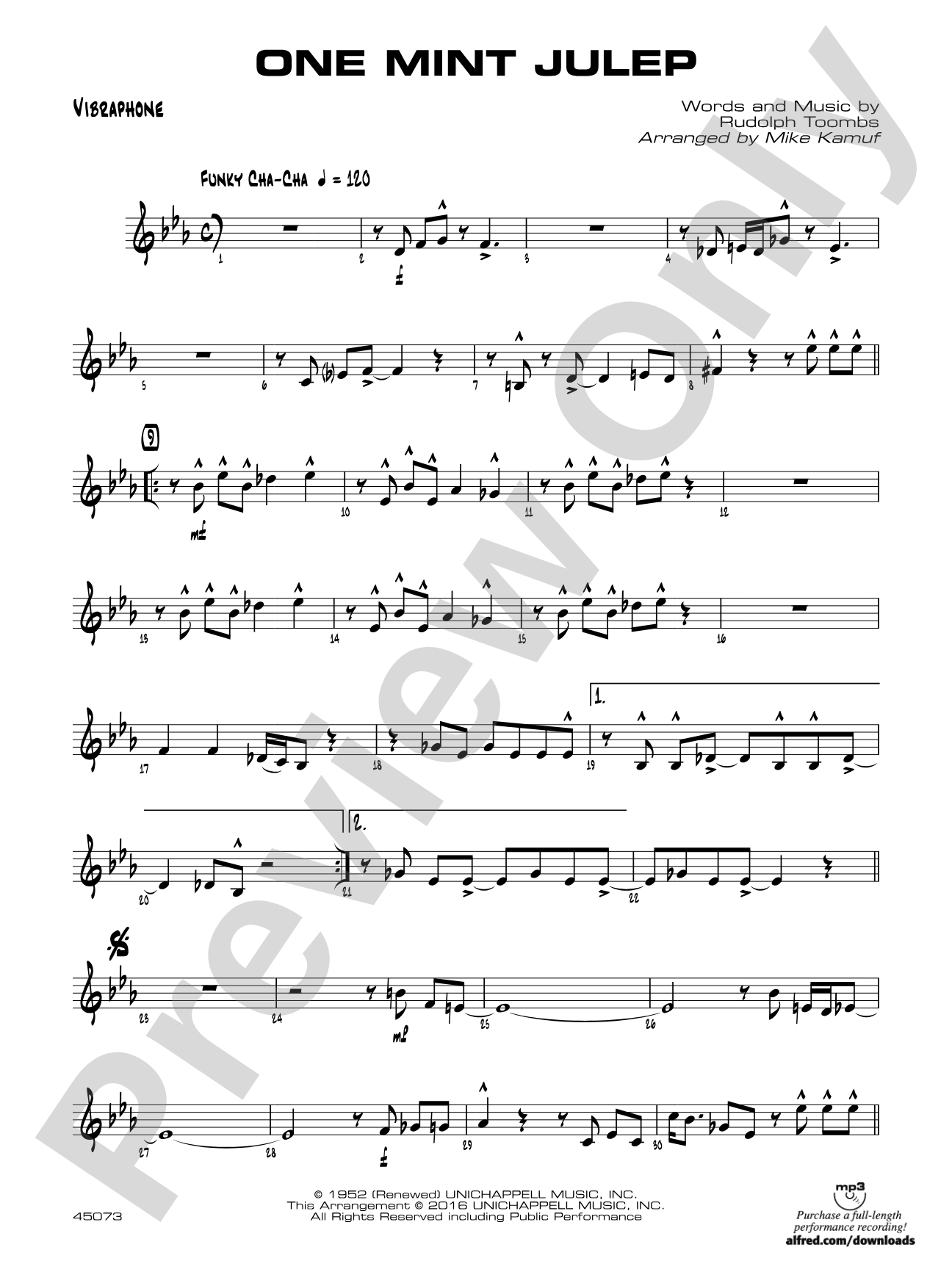 One Mint Julep: Vibraphone