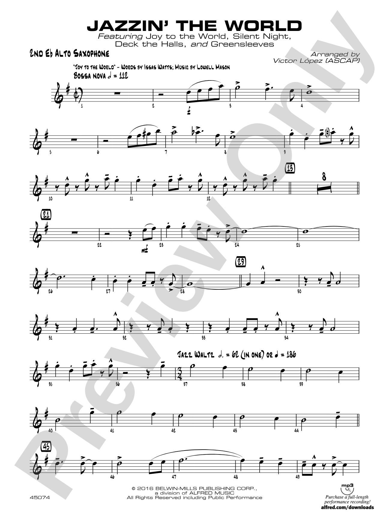Jazzin' the World: 2nd E-flat Alto Saxophone