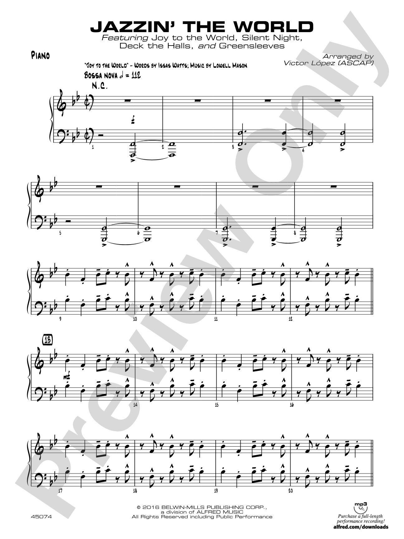 Jazzin' the World: Piano Accompaniment
