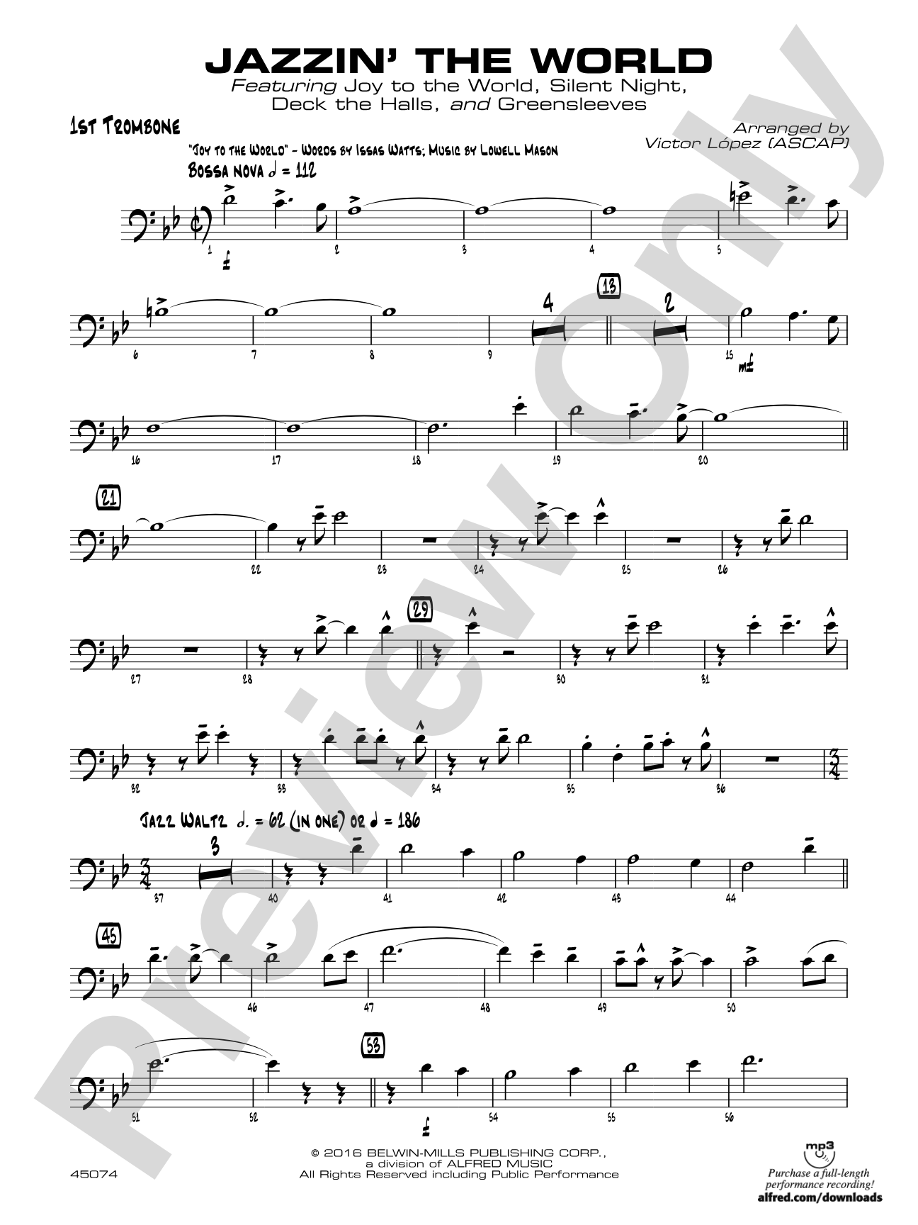 Jazzin' the World: 1st Trombone