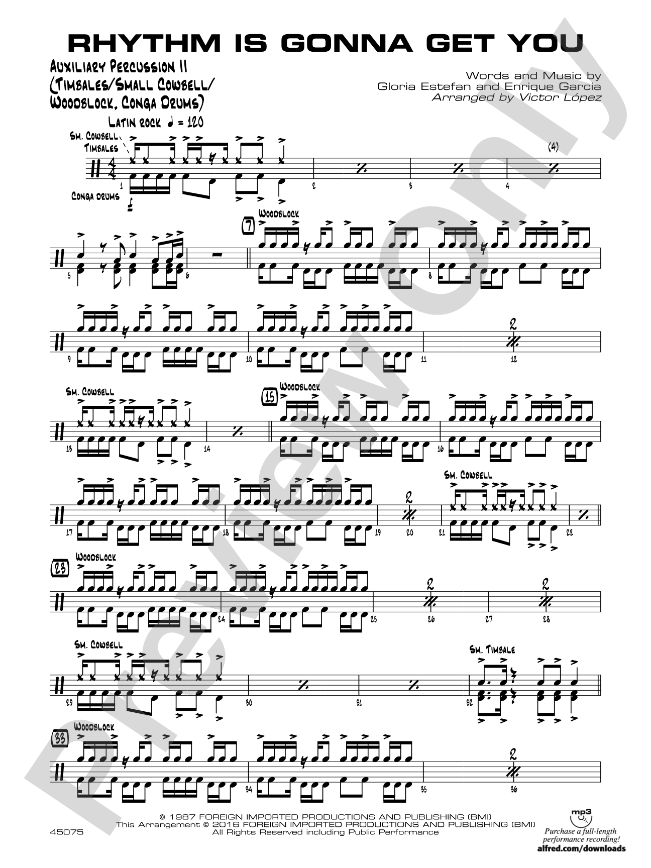 Rhythm Is Gonna Get You: Auxiliary Percussion 2