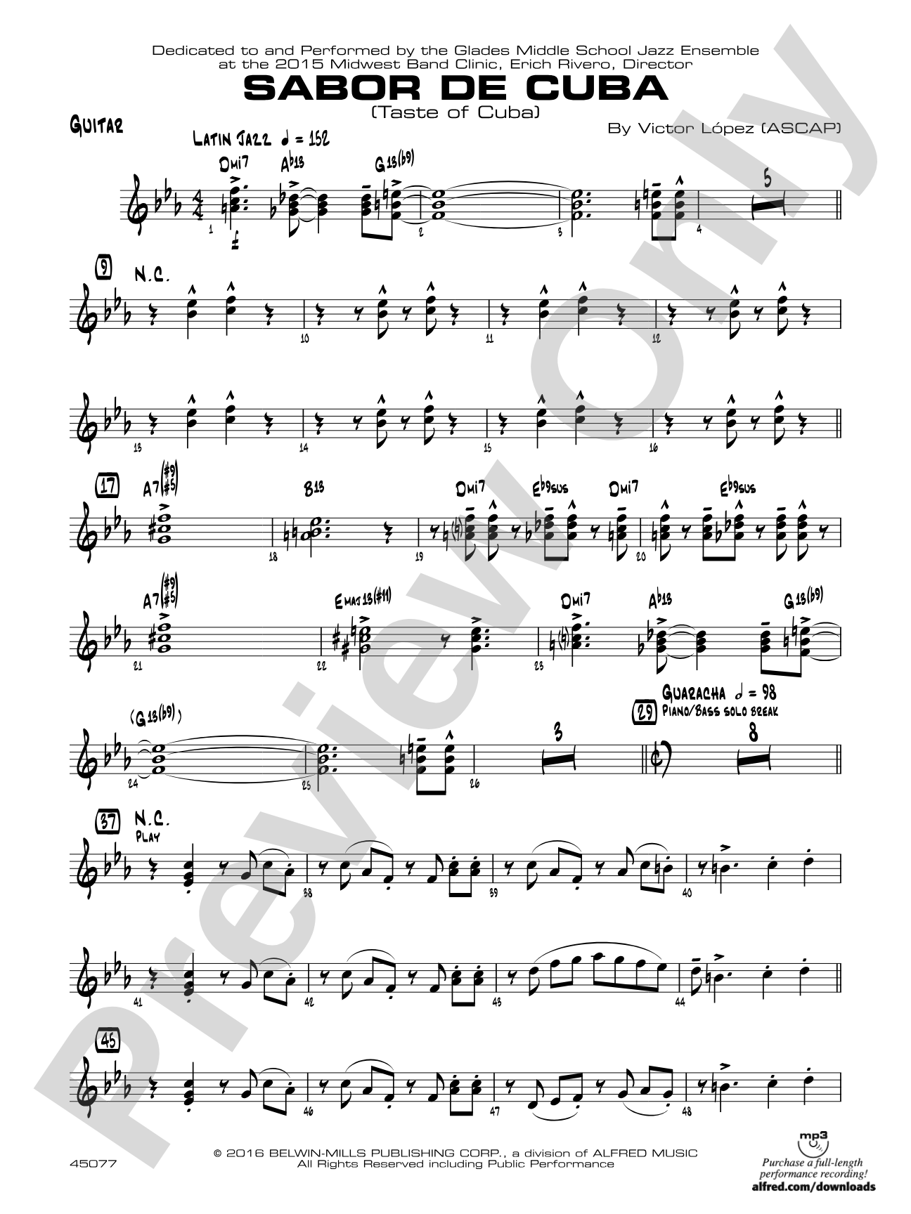 Sabor de Cuba: Guitar