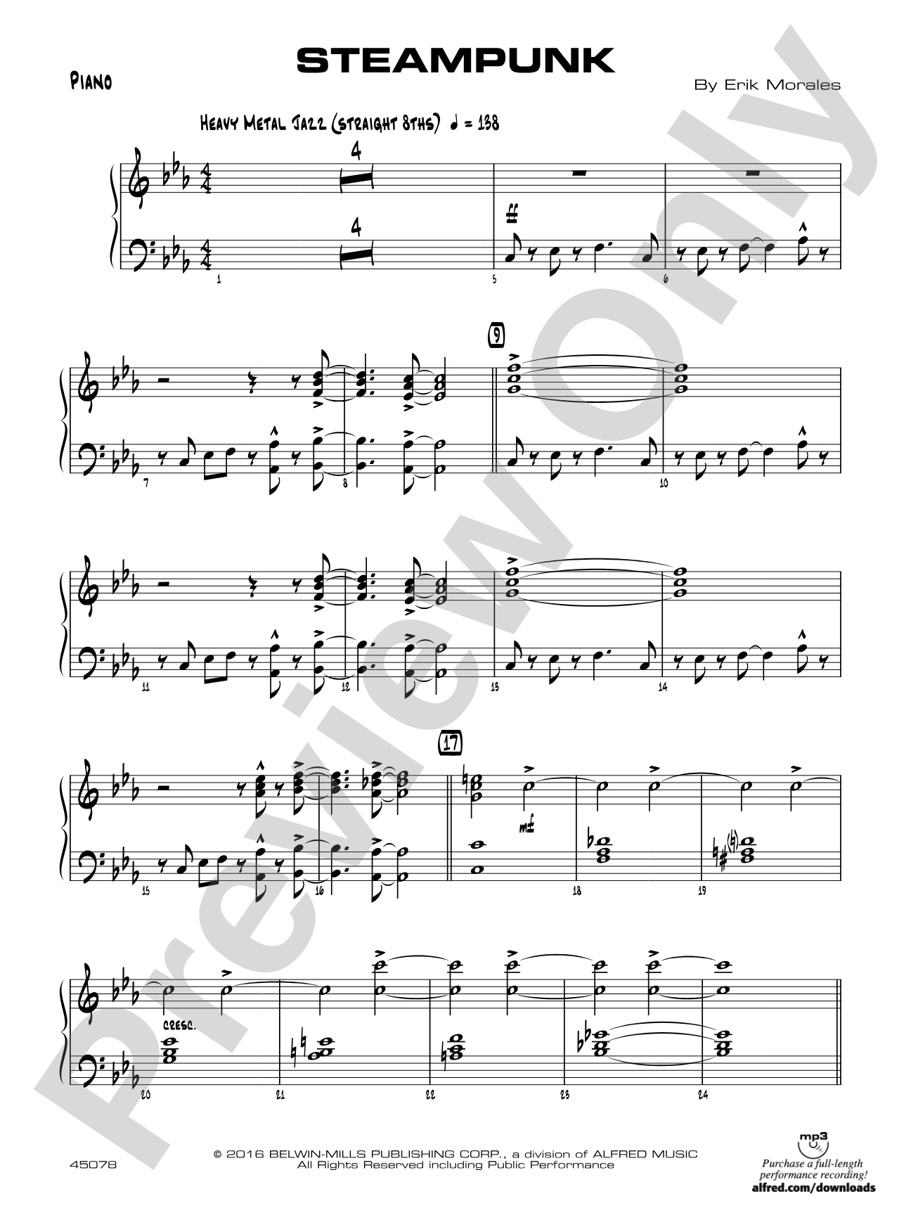 Steampunk: Piano Accompaniment