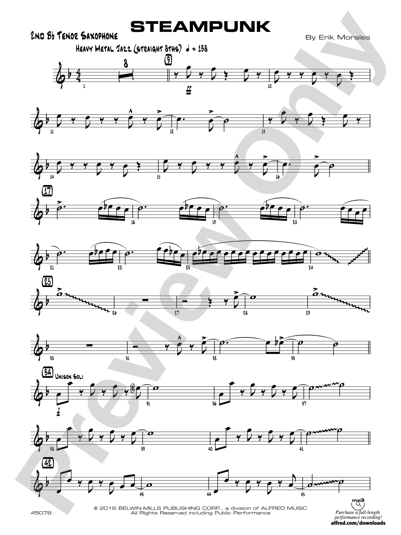Steampunk: 2nd B-flat Tenor Saxophone