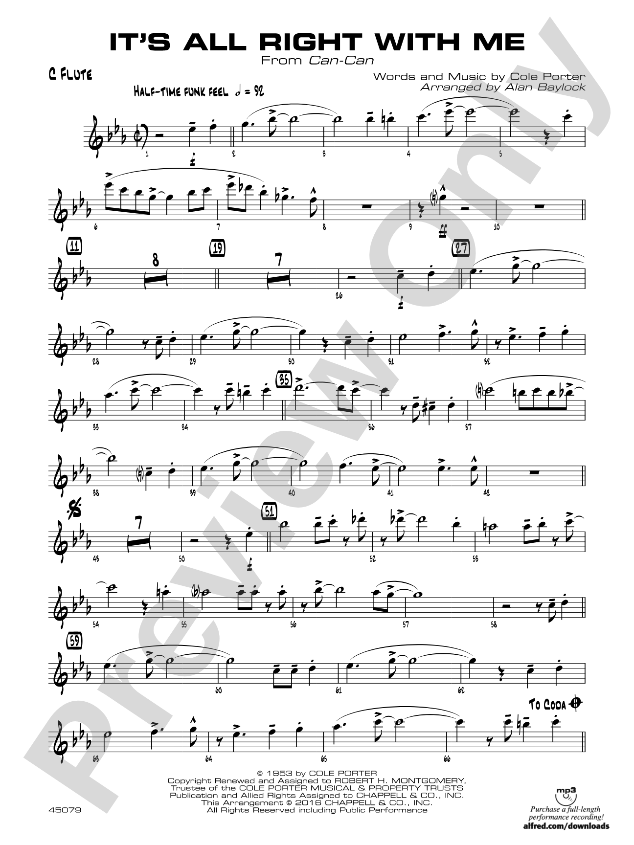 It's All Right with Me: Flute