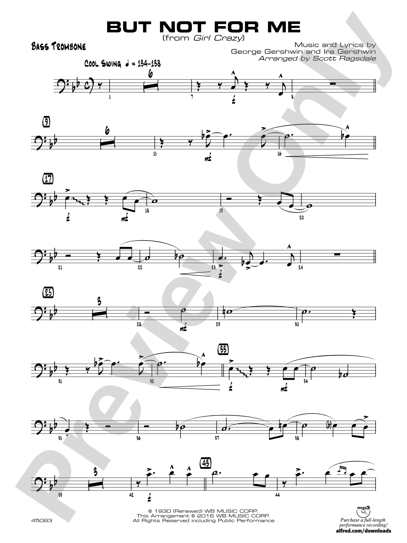 But Not for Me: Bass Trombone