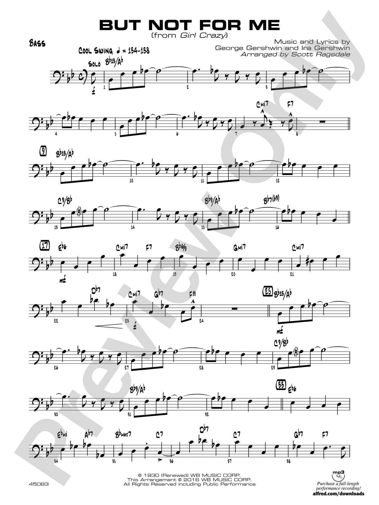 But Not for Me: String Bass