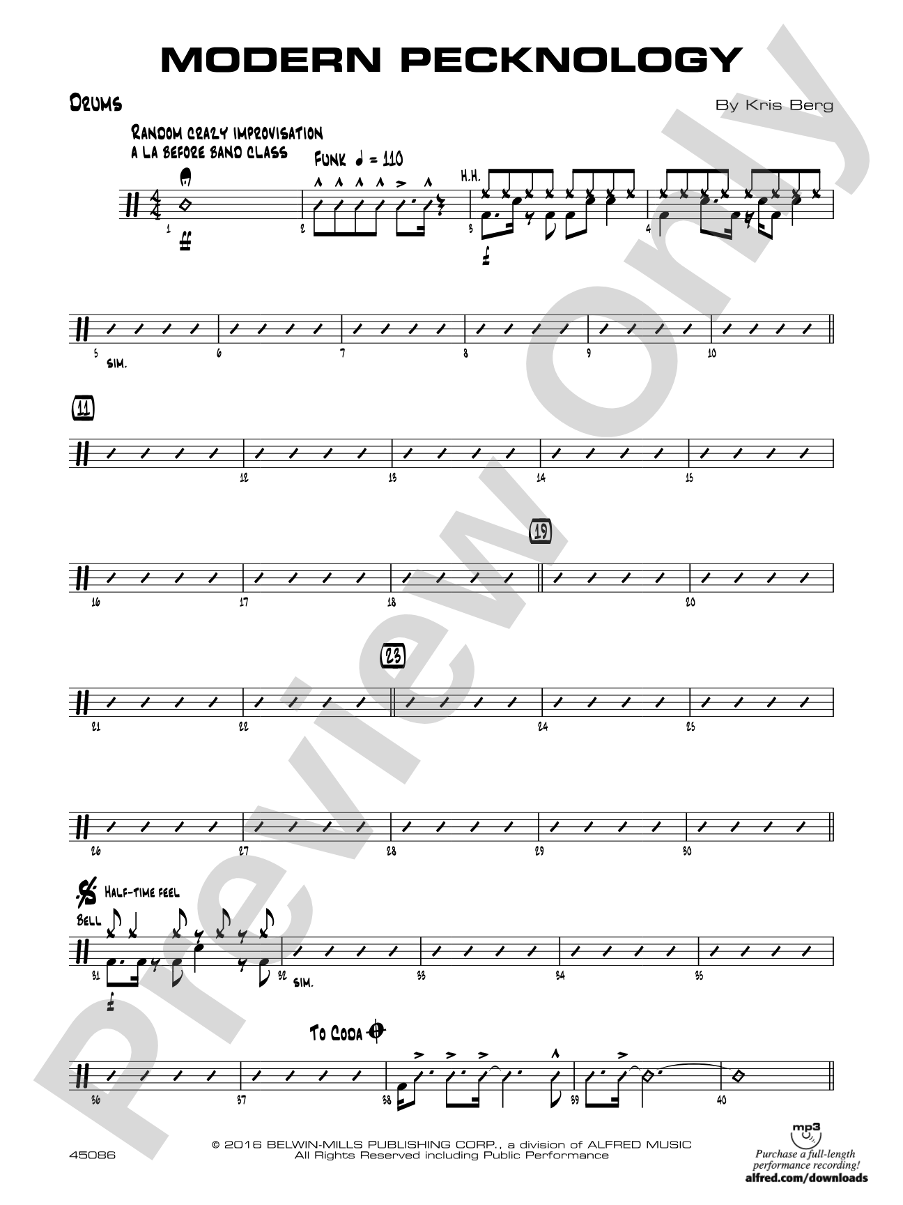Modern Pecknology: Drums