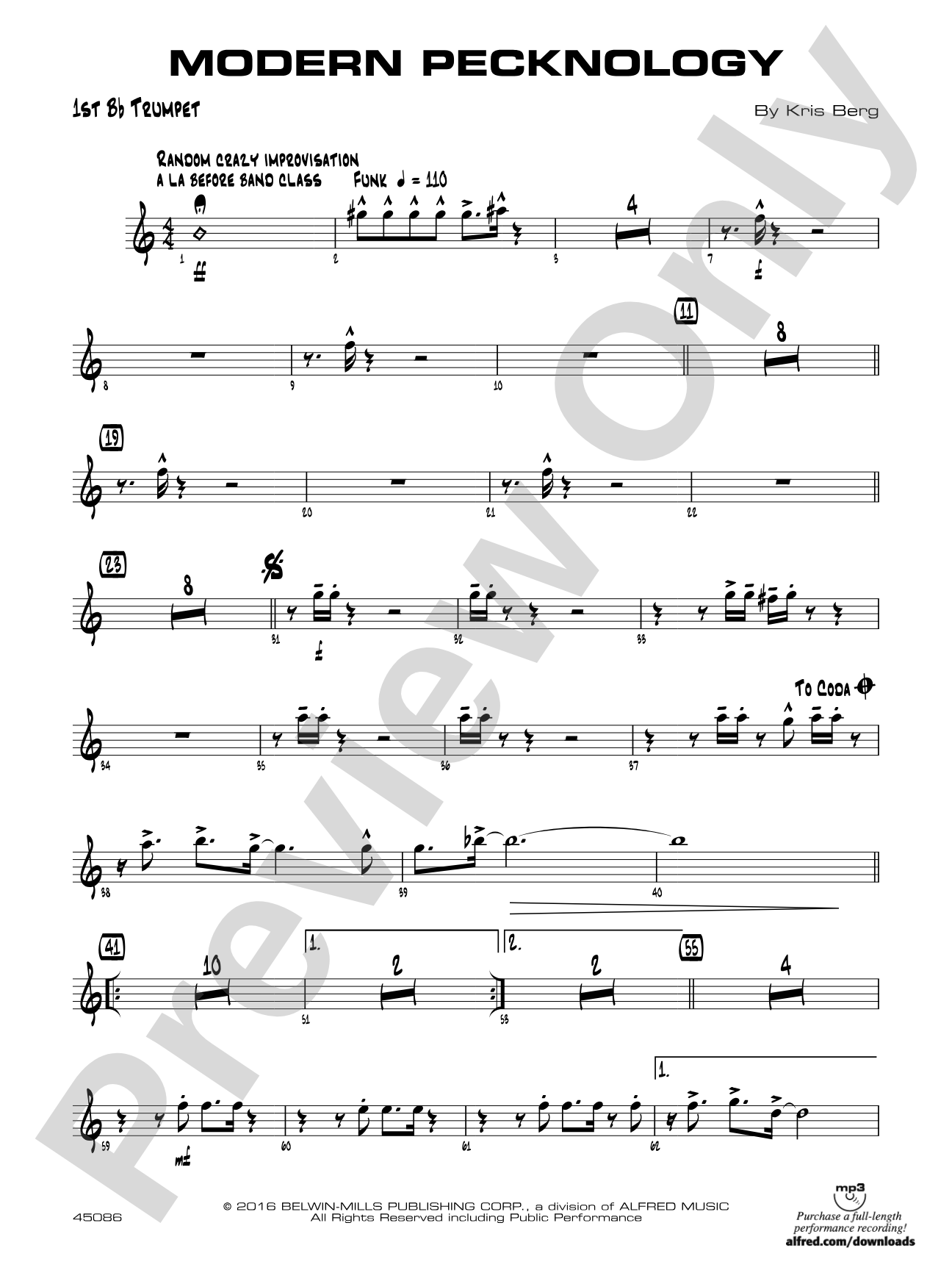 Modern Pecknology: 1st B-flat Trumpet