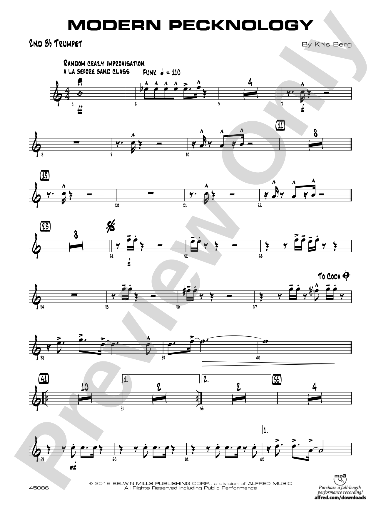 Modern Pecknology: 2nd B-flat Trumpet