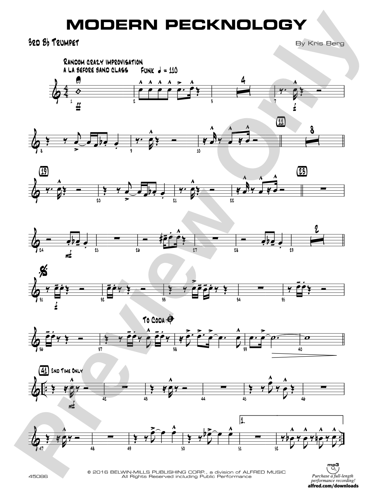 Modern Pecknology: 3rd B-flat Trumpet