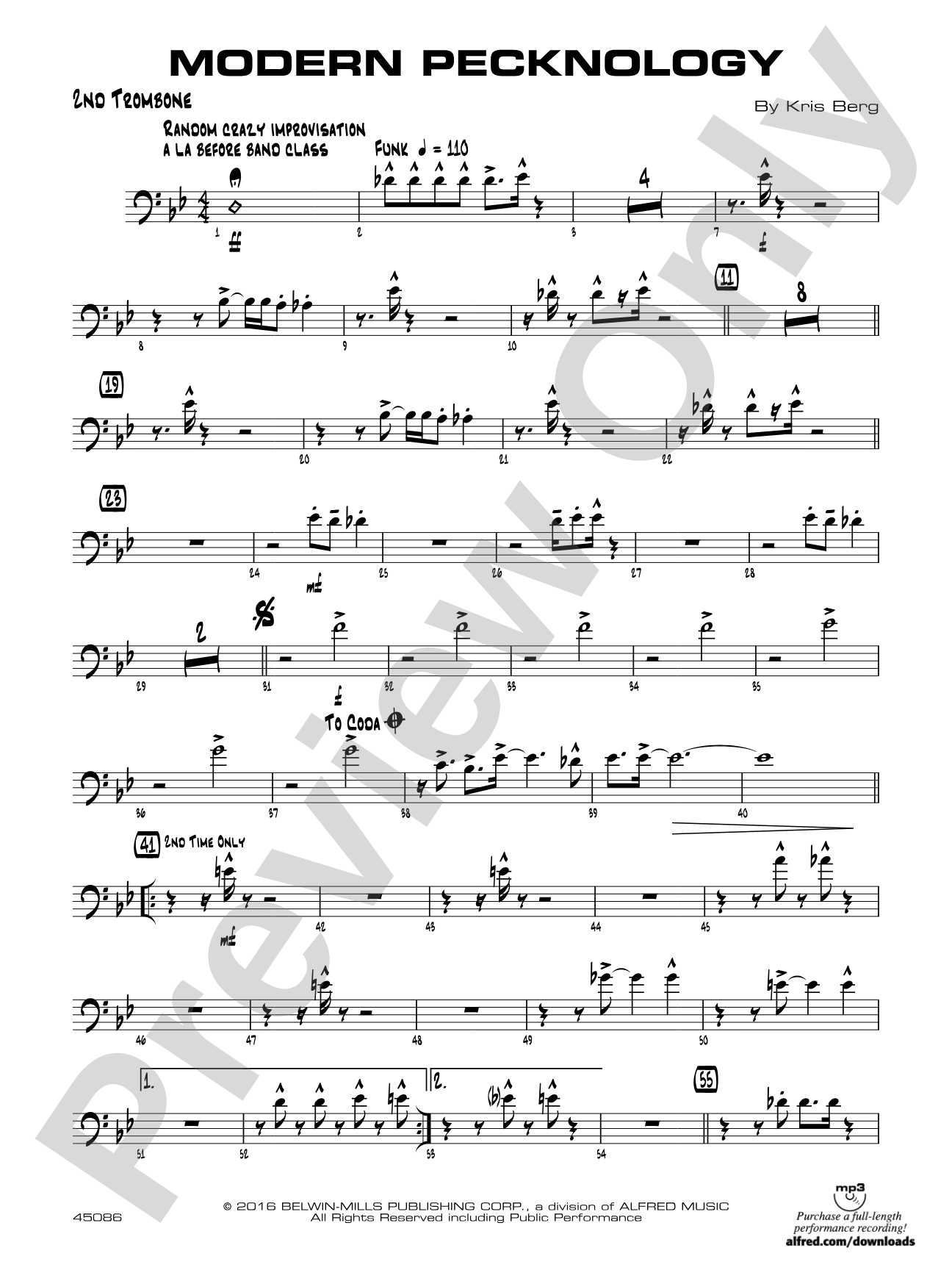 Modern Pecknology: 2nd Trombone