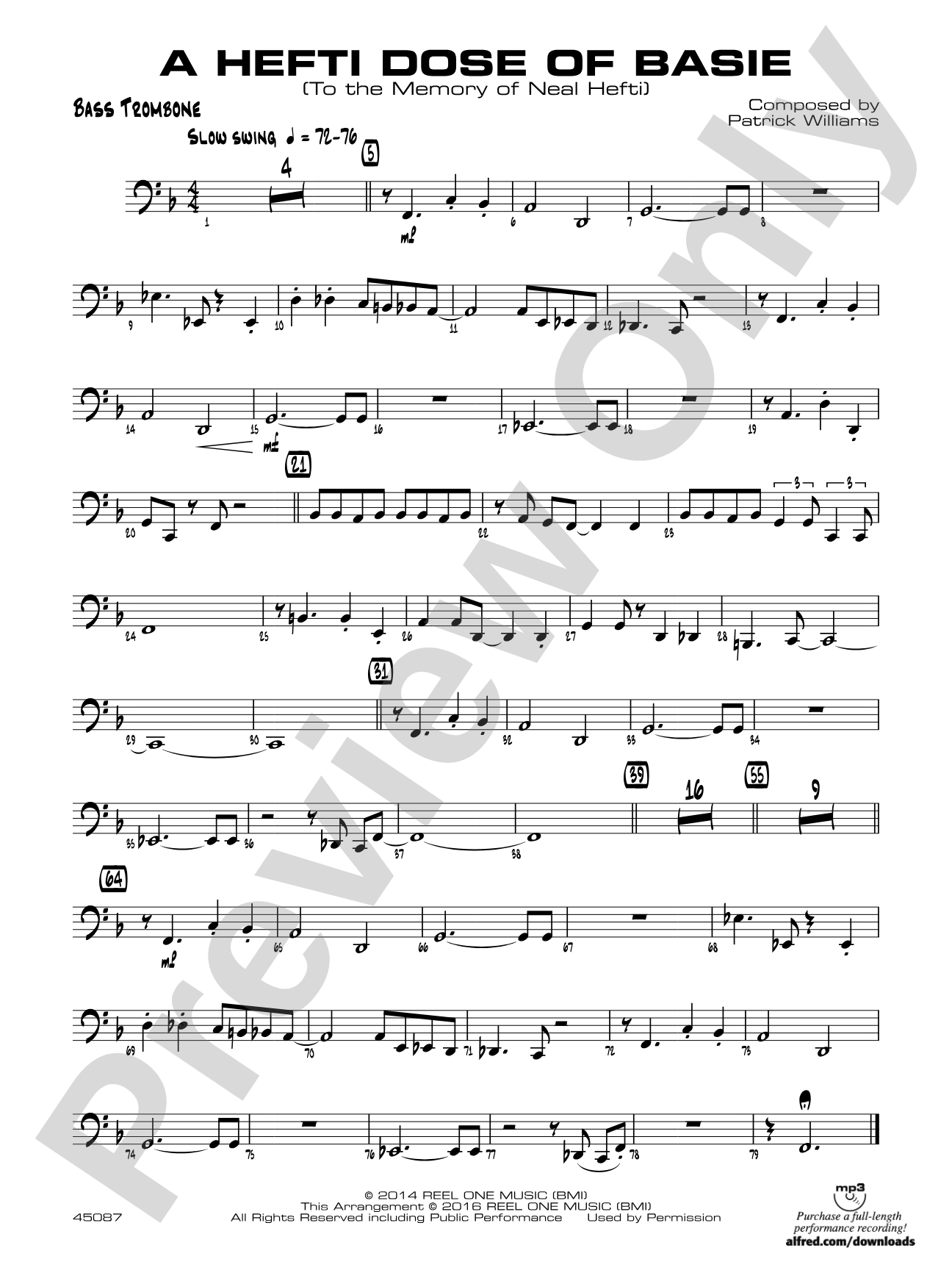 A Hefti Dose of Basie: Bass Trombone