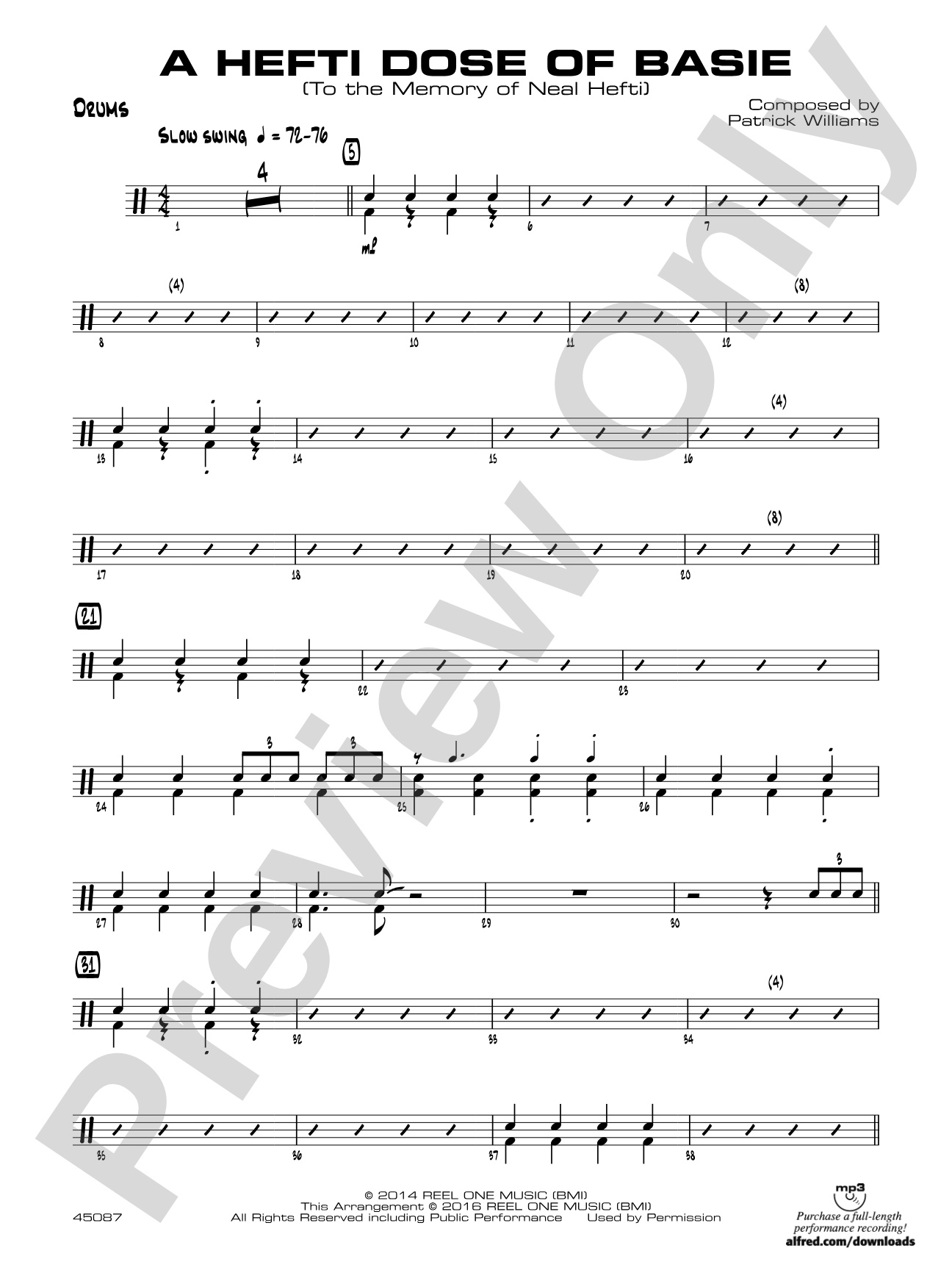A Hefti Dose of Basie: Drums