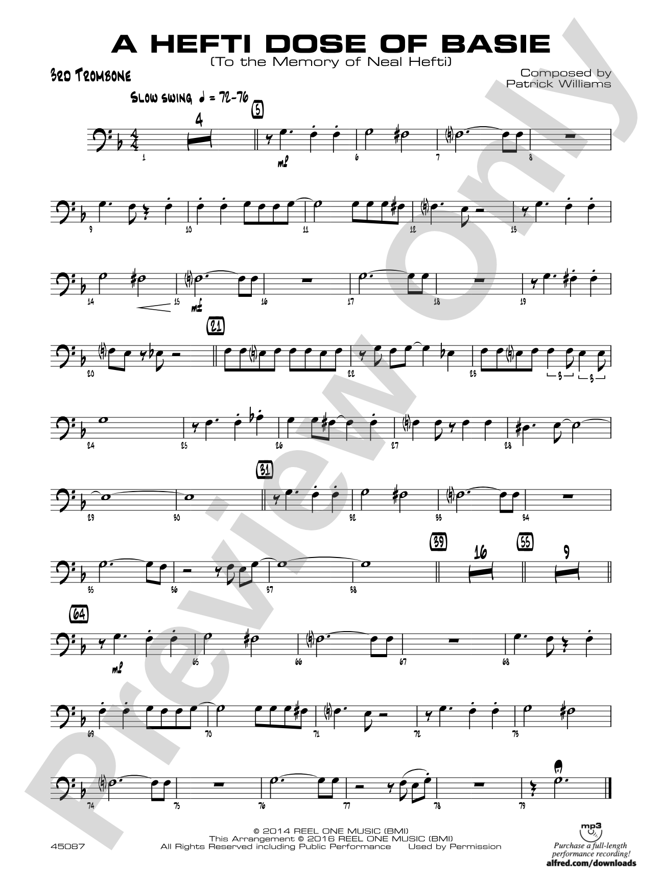 A Hefti Dose of Basie: 3rd Trombone